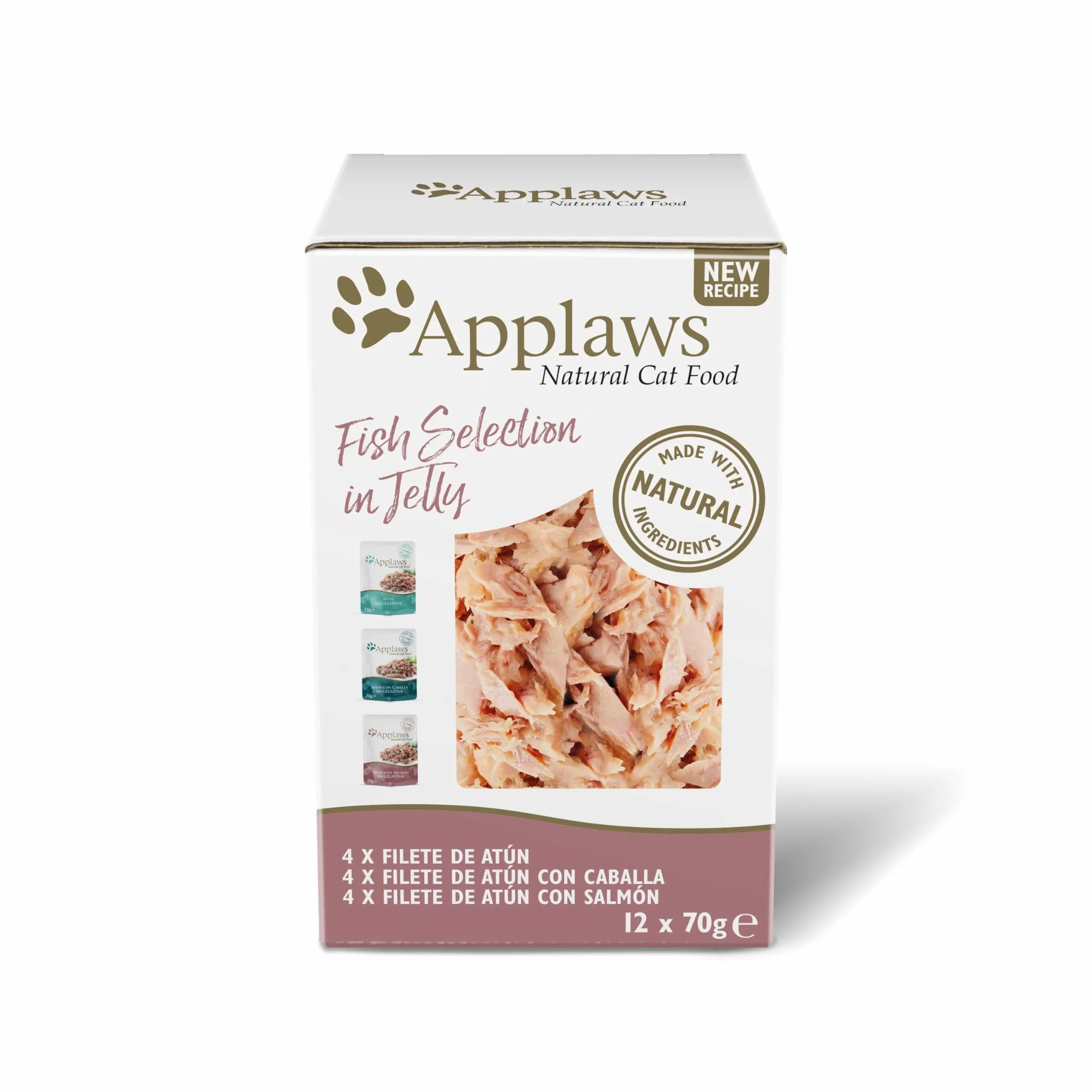 APPLAWS Kot na SELEC Ryba Żelatyna Multi 4X12X70GR