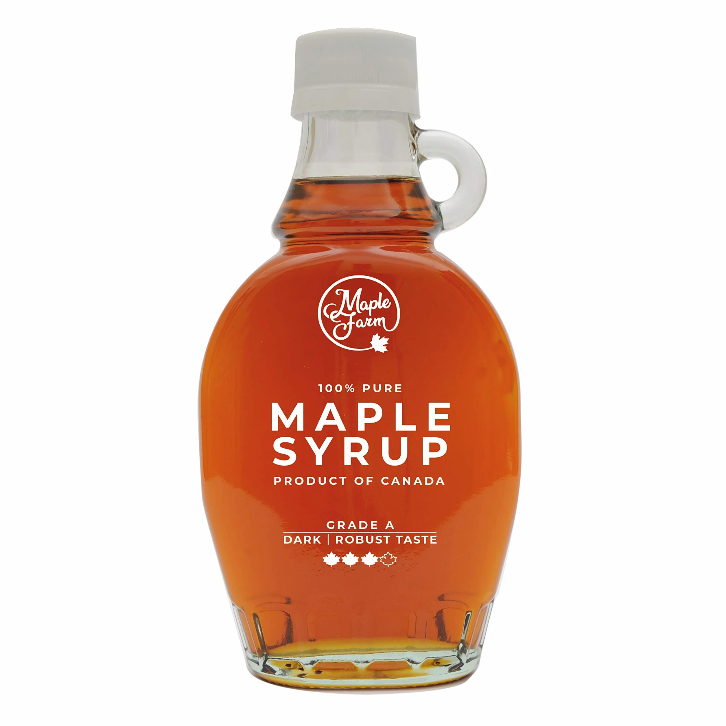 MapleFarm - Czysty syrop klonowy - Wyprodukowano w Kanadzie - Klasa A (Dark, Robust taste) - Butelka 189 ml (250 g) - Pure maple syrup - Maple syrup
