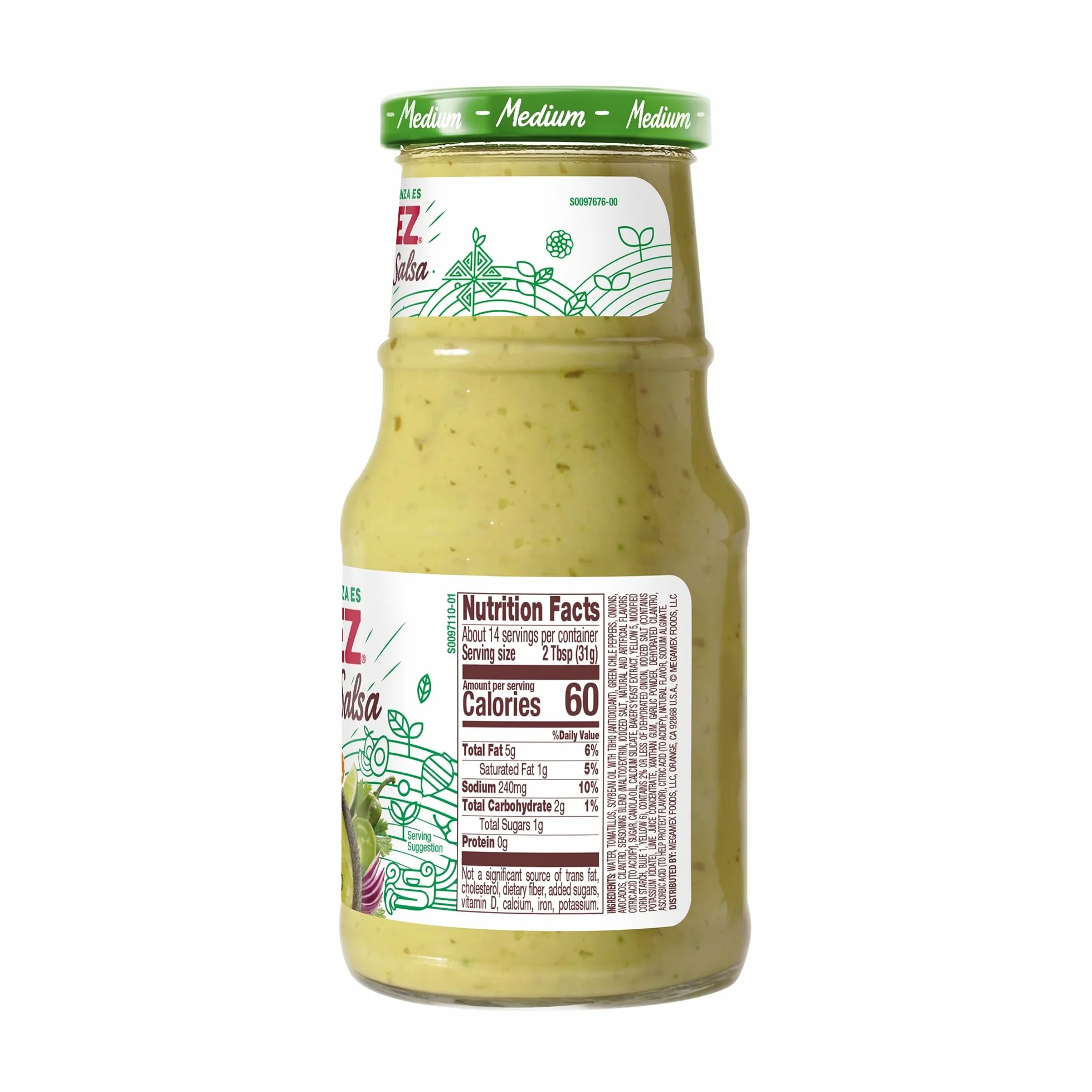 Herdez Guacamole Salsa Med 15,7 Oz