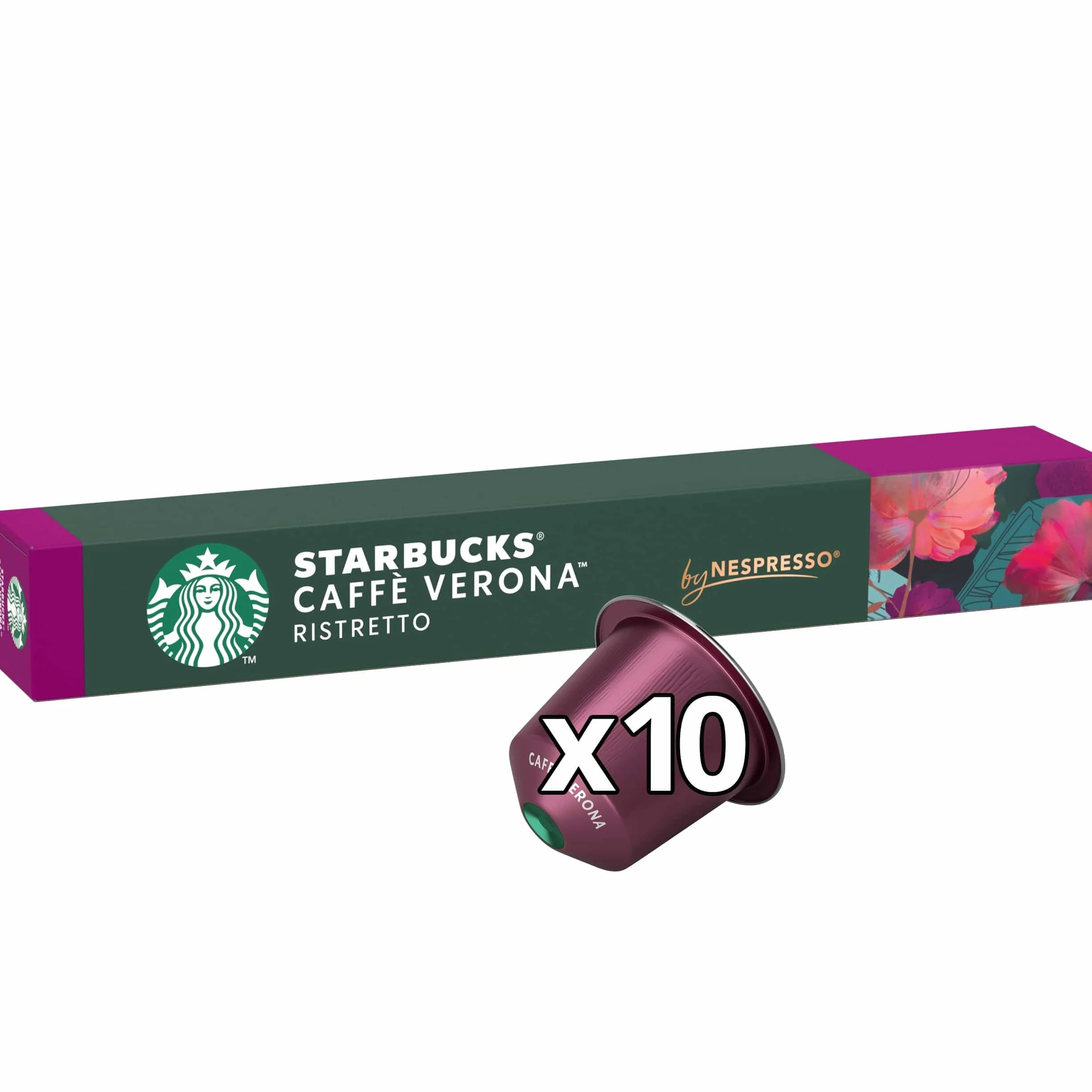 STARBUCKS Caffé Verona od Nespresso, Dark Roast, Kapsułki Kawy 10 x 10 (100 Kapsułki)