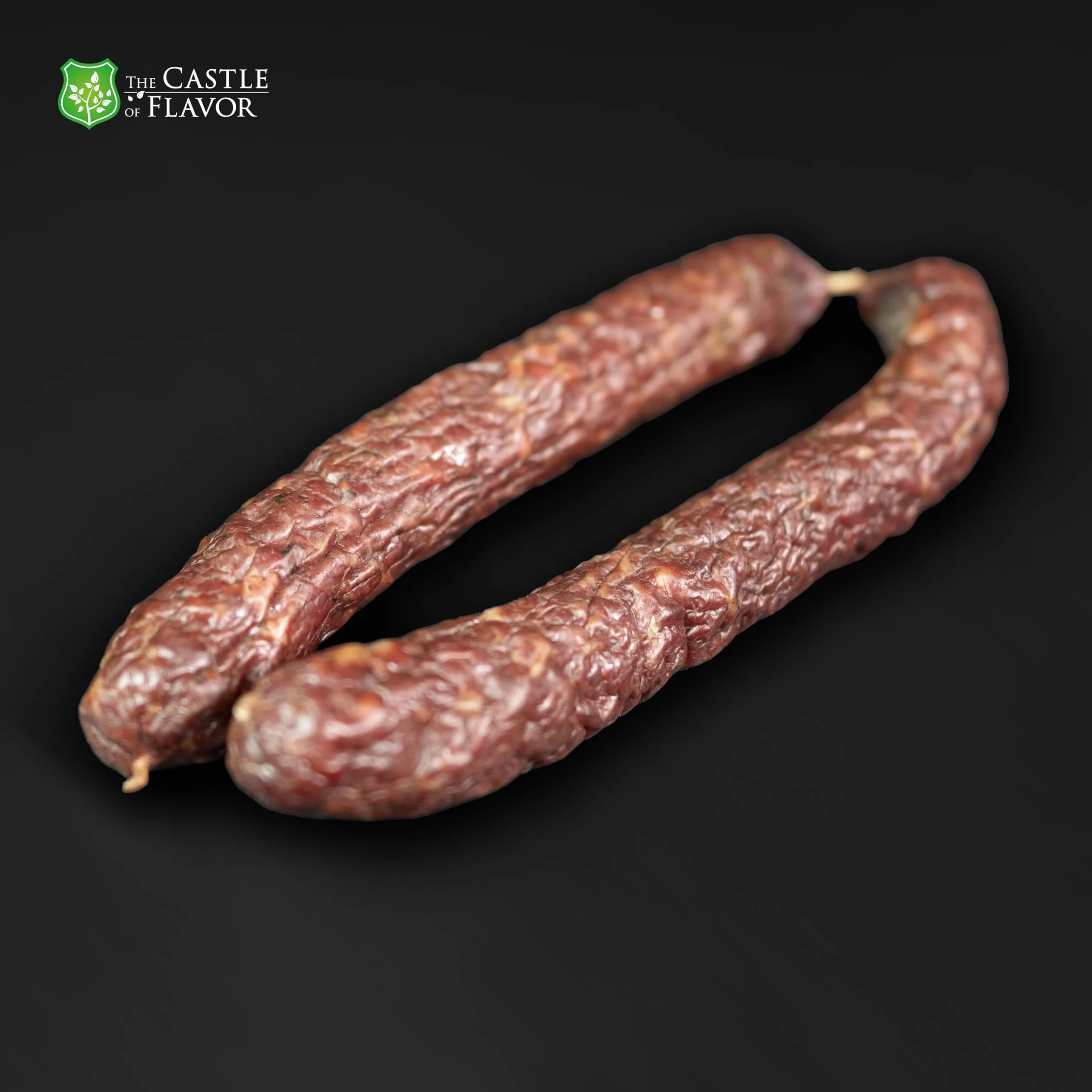 Kiełbasa z Dzika i Jelenia Dziczyzna Tradycyjnie Wędzona Suszona Bez Dodatków 2x240g