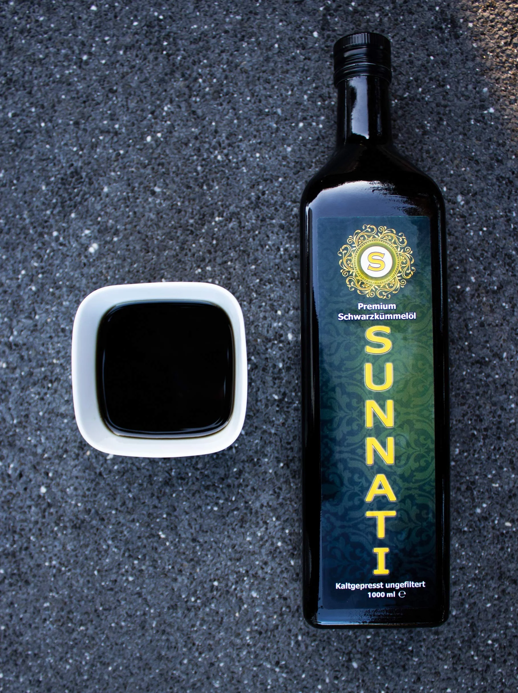 Sunnati® Olej z czarnuszki niefiltrowany, tłoczony na zimno, 100% czysty, 2 x 1000 ml (2 l)