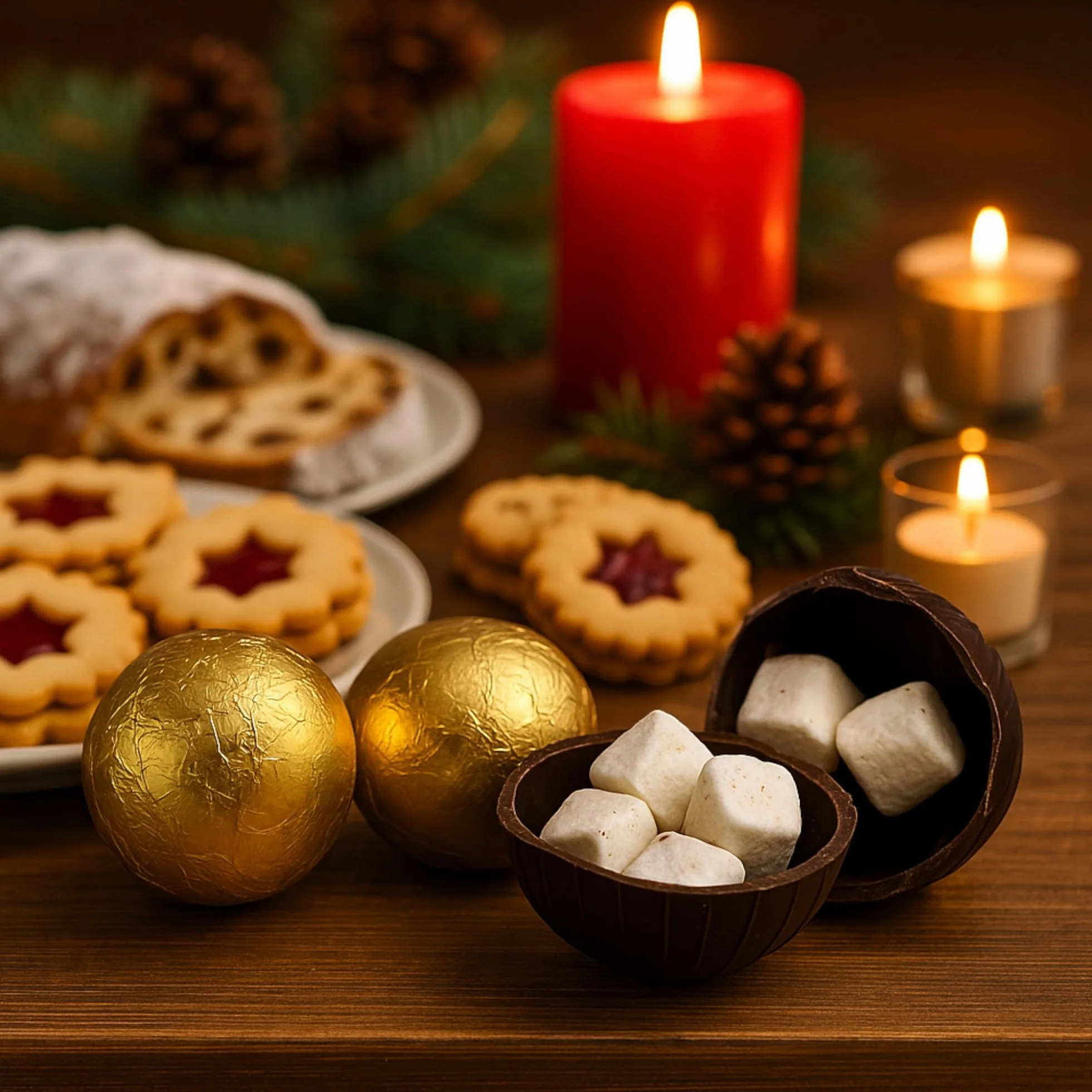 Magic Dark Chocolate Ball kule czekoladowe z piankami do gorącej czekolady 9 sztuk