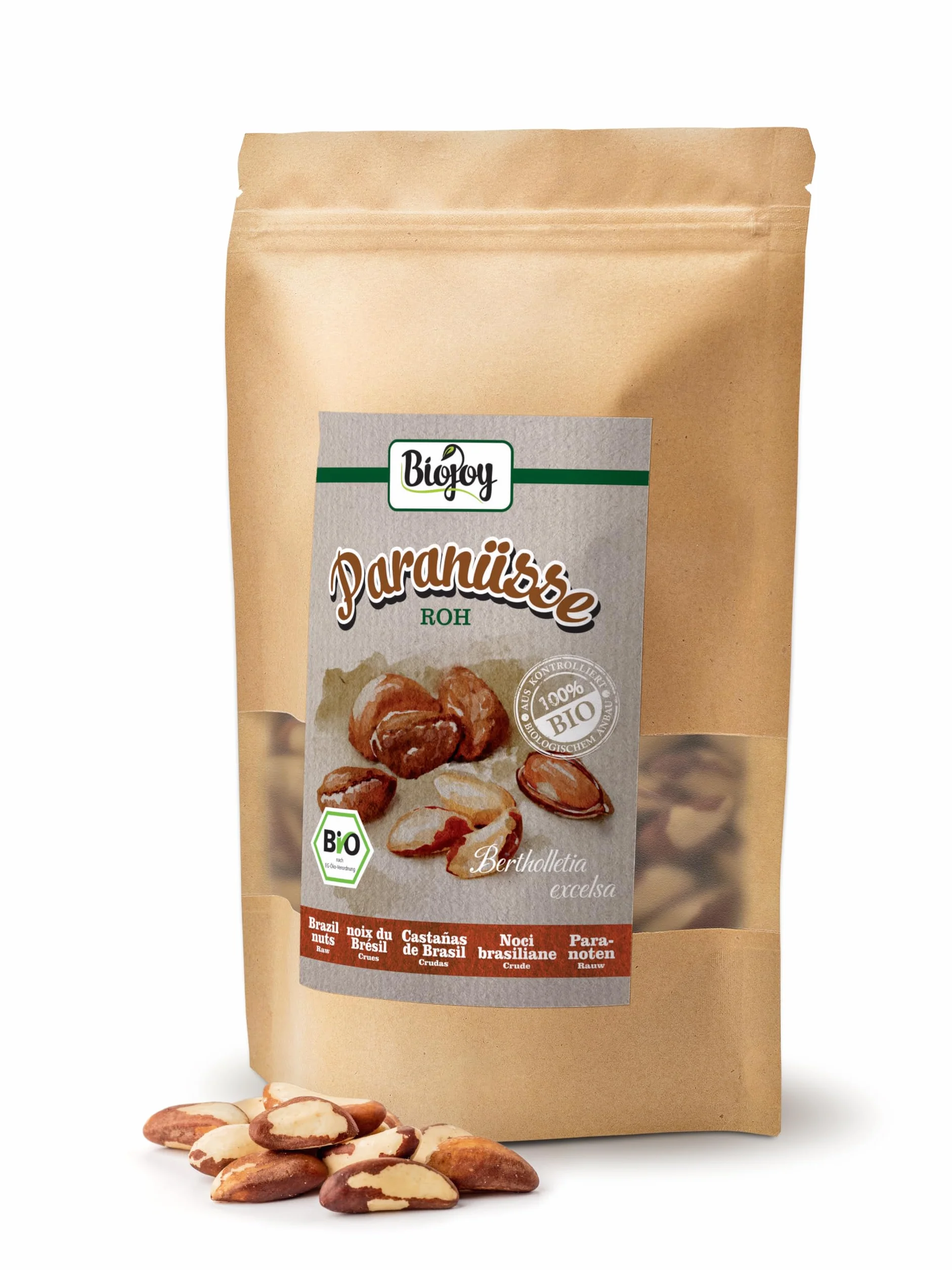 Biojoy BIO-Orzechy brazylijskie surowe niesolone 500 g