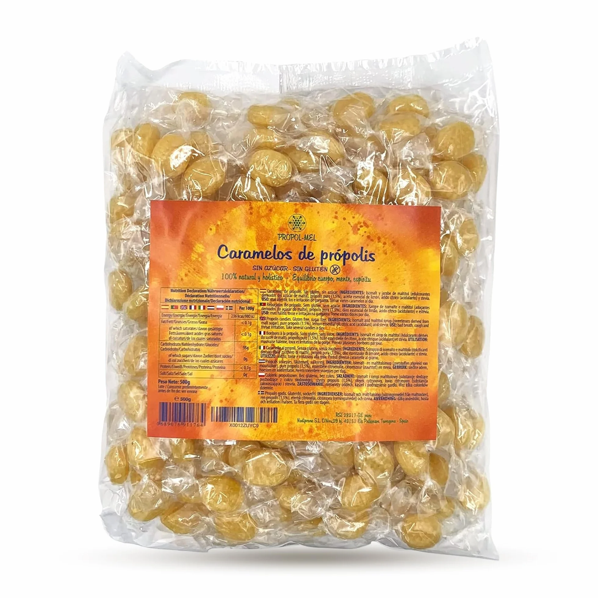 500 g - Cukierki Propolis Bezglutenowe i Bez Cukrowe. Wykonane z drobno posiekanego czystego propolisu. Polecany przy nieświeżym oddechu, narządach jamy ustnej i gardle. Odwiedź sklep Propol-Mel