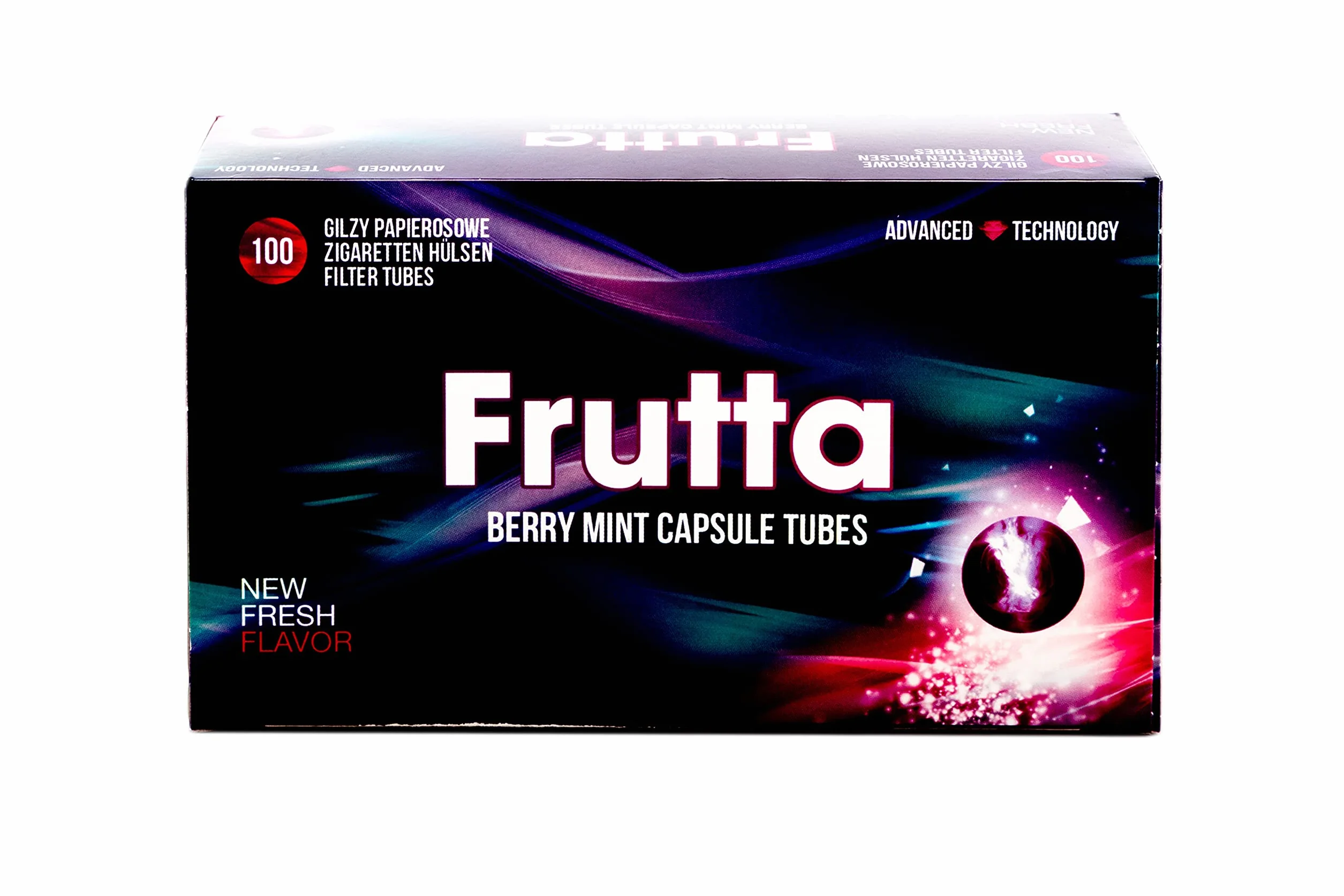 Frutta Click tuleje o smaku - jagoda mięta (Berry Mint) - 500 tulejek wraz z bezpłatnym etui