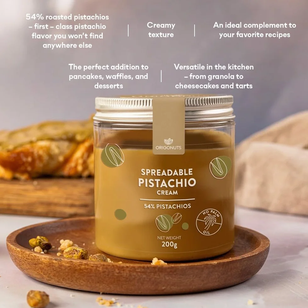 Krem Pistacjowy Pasta Pistacjowa 54% Pistacji 200g