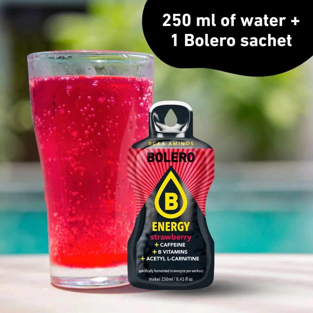 Bolero Energy | Sugar-Free Powder Drink | Vegan & Gluten-Free | For Active Lifestyles (12x7g, Mixed Punch)