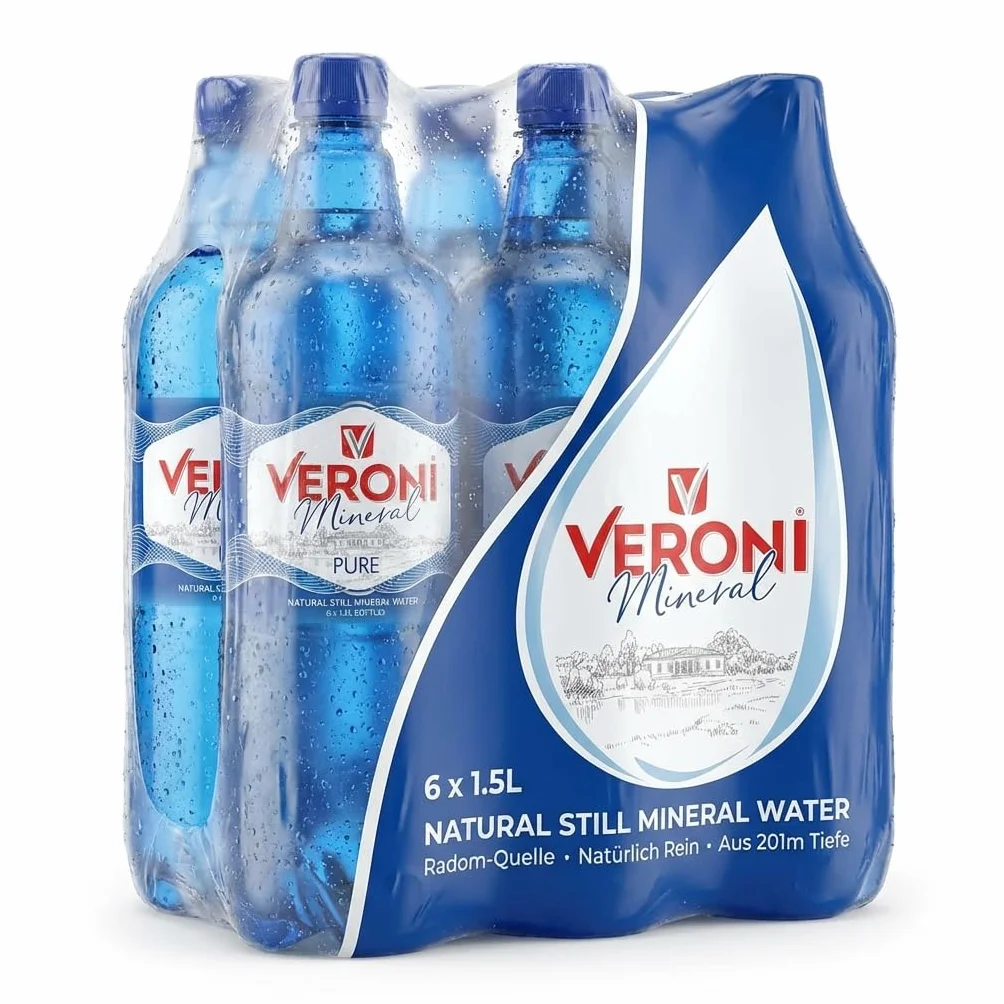 Veroni Mineral Pure Naturalna woda mineralna niegazowana 1,5 l x 6 sztuk