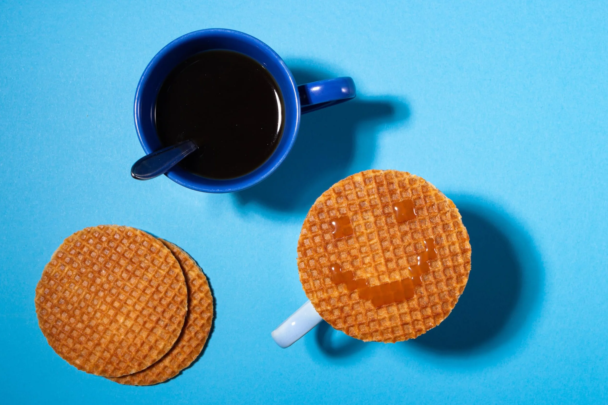 Daelmans Stroopwafels Pudełko Hexagon 72 Wafle 2100 g Holenderskie Wafle Karmelowe