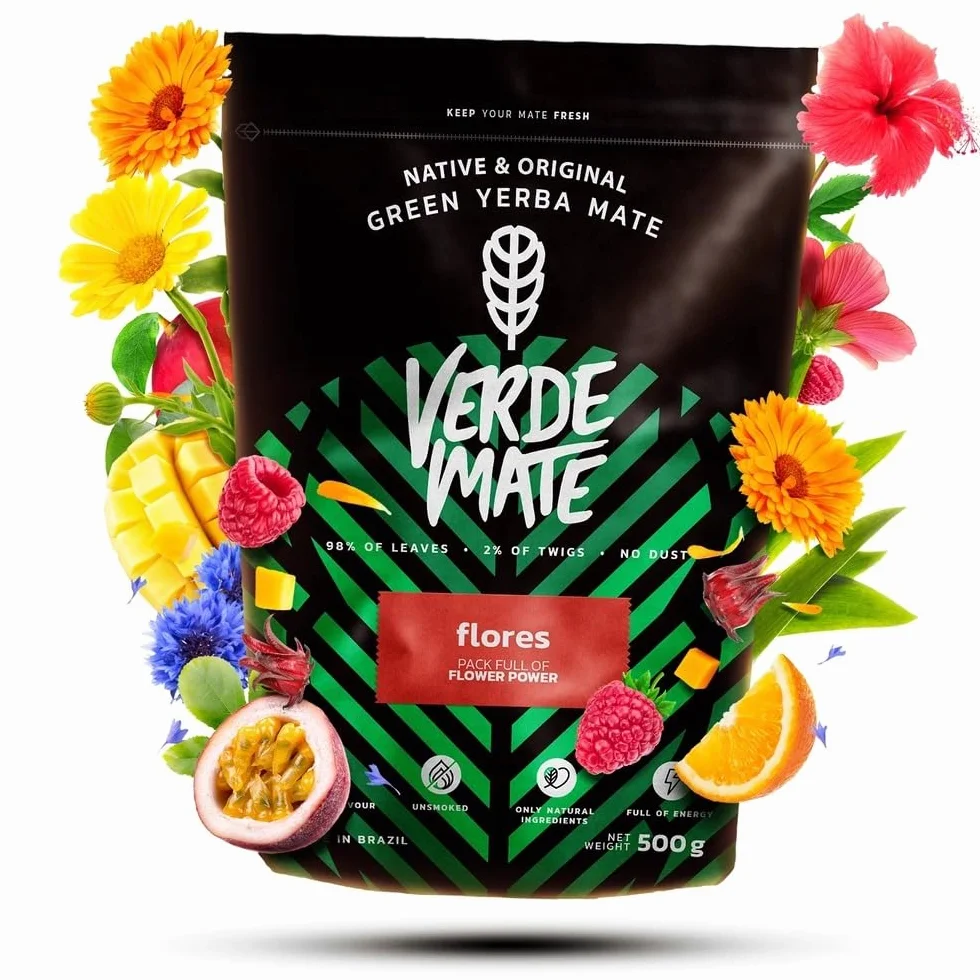 Verde Mate Green Flores Yerba Mate Owocowo-ziołowa 0,5kg 500g