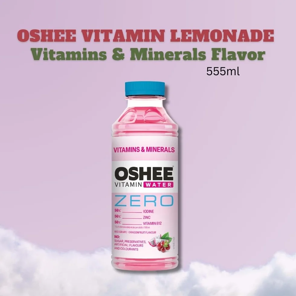 Oshee Vitamin Water ZERO Vitamins & Minerals Flavour 555ml Pack of 6