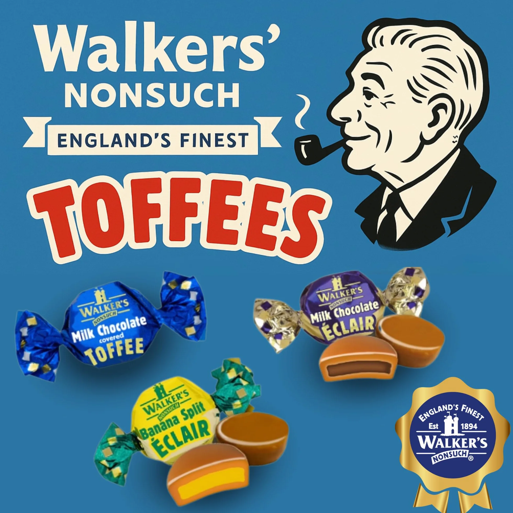 Walkers Nonsuch Liquorice Toffees 150 g
