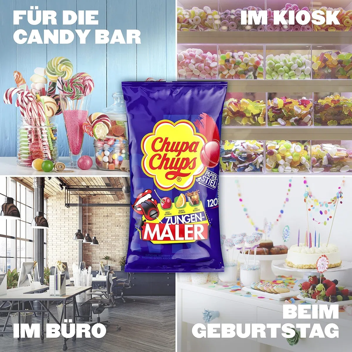Chupa Chups Graffiti Lizaki barwiące język 120szt