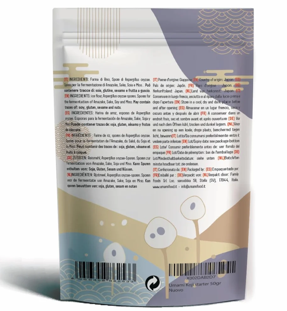 Ślady fermentacji Koji Kin do Miso, Sake, Soi i Amazake, 50 g, importowane z Japonii