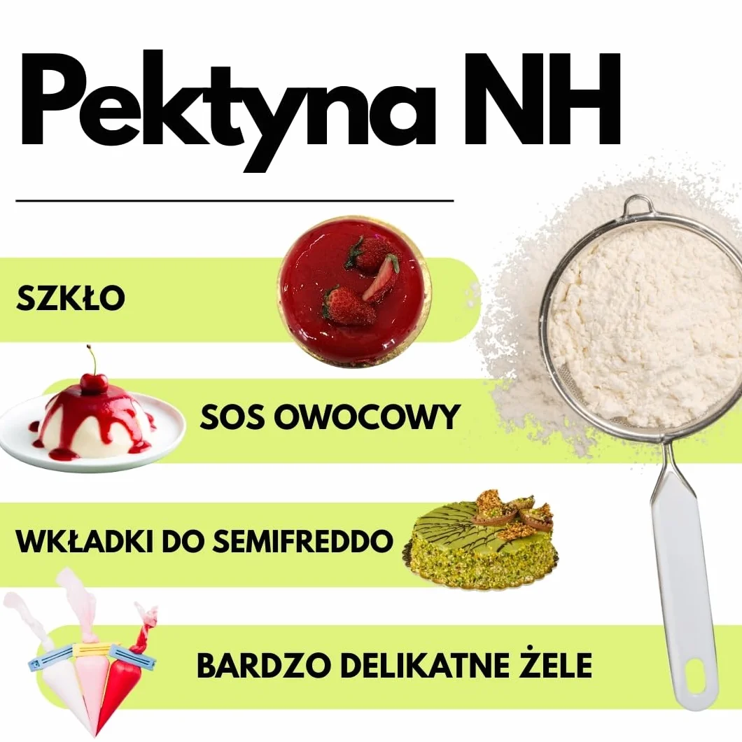 SaporePuro – Pektyna NH 200 g | Idealna do Nappage, Polew i Galaretek | Wysoka Uniwersalność, Rozpuszczalna w Wodzie, Bezglutenowa