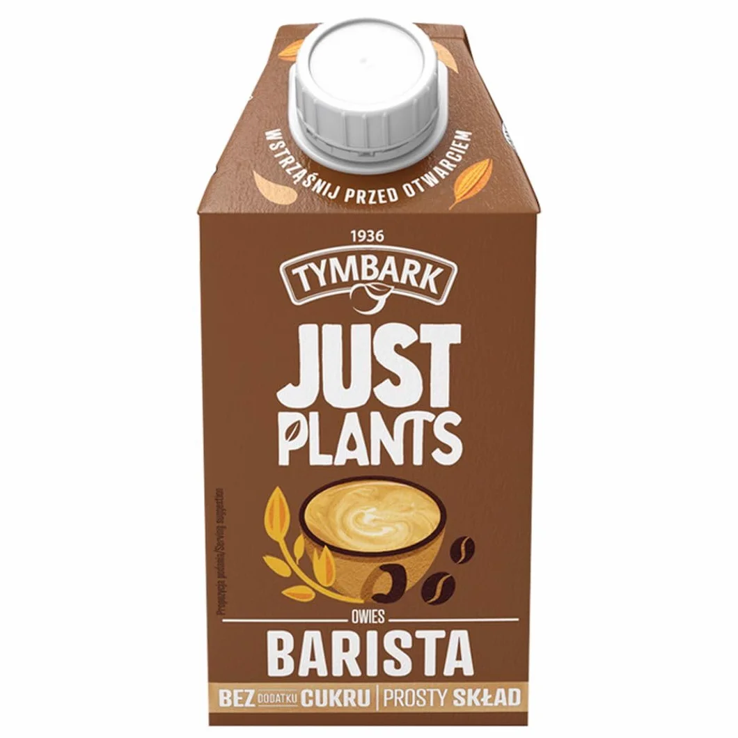 Tymbark Just Plants Mleko Roślinne Owsiane Napój BARISTA 500 ml