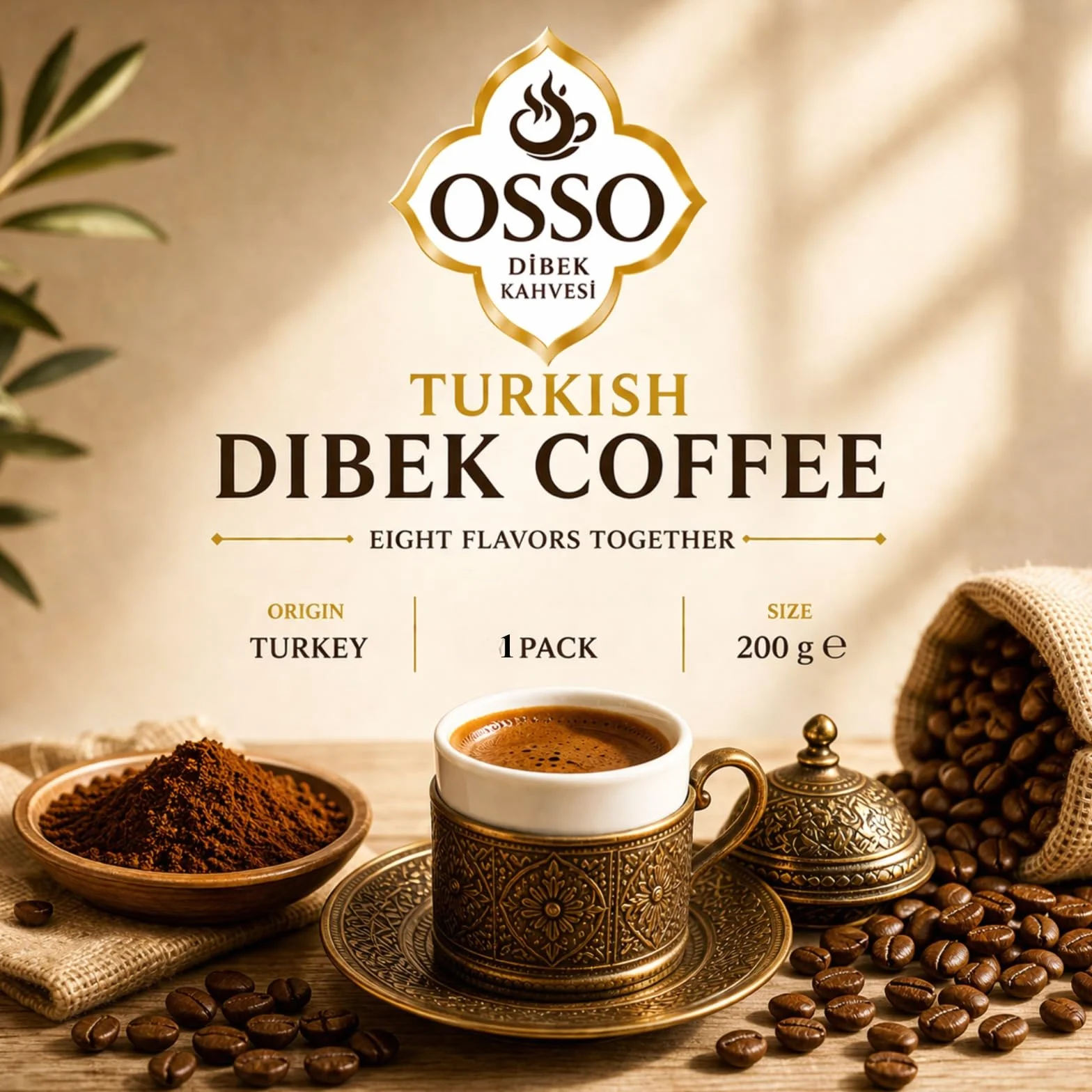 OSSO Dibek Kahvesi 200 g x 5 (1000 g)