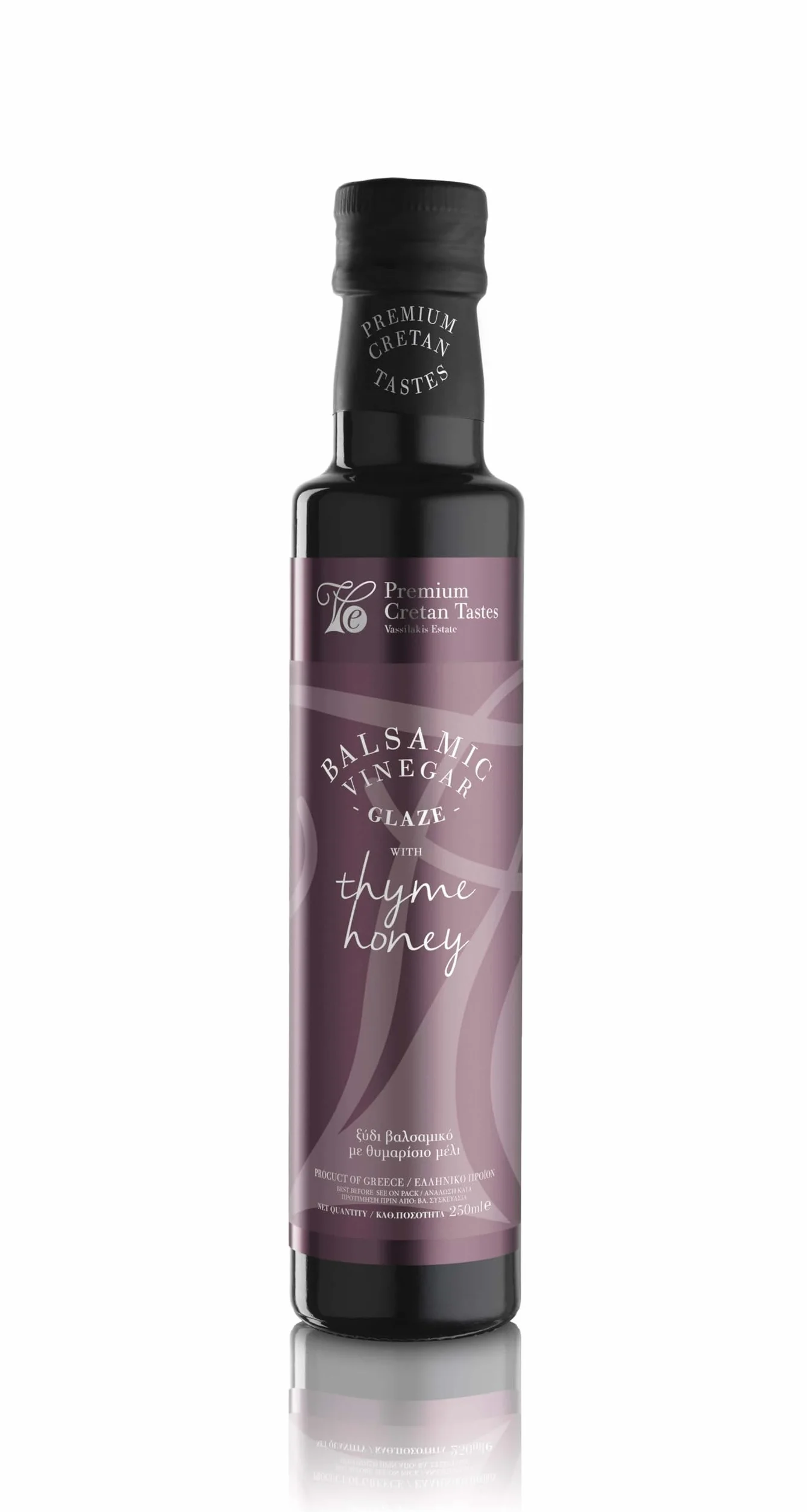 Vassilakis Estate Grecki Ocet Balsamiczny z Miodem Tymiankowym, 250 ml