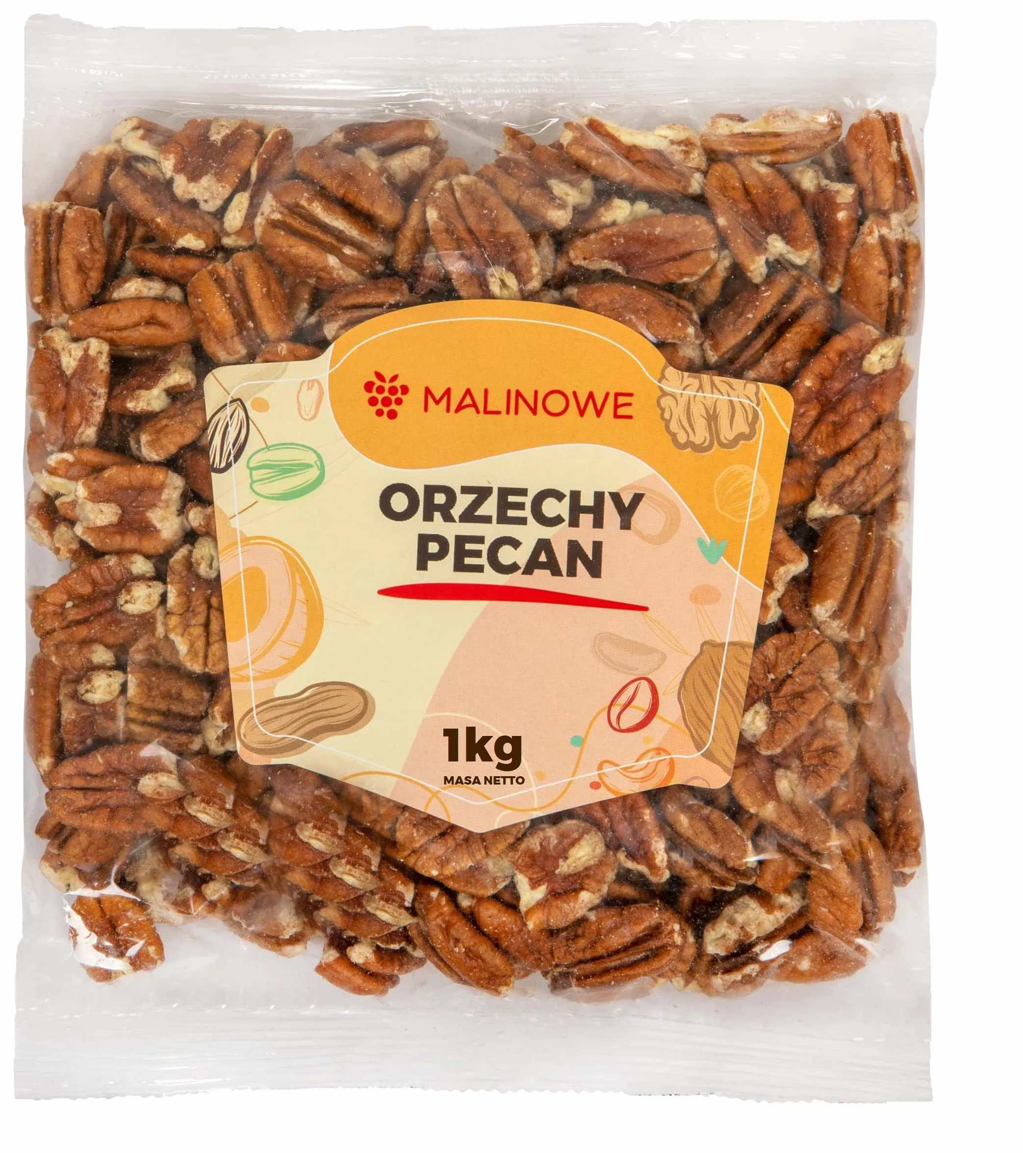 Orzechy Pekan 1kg Malinowe