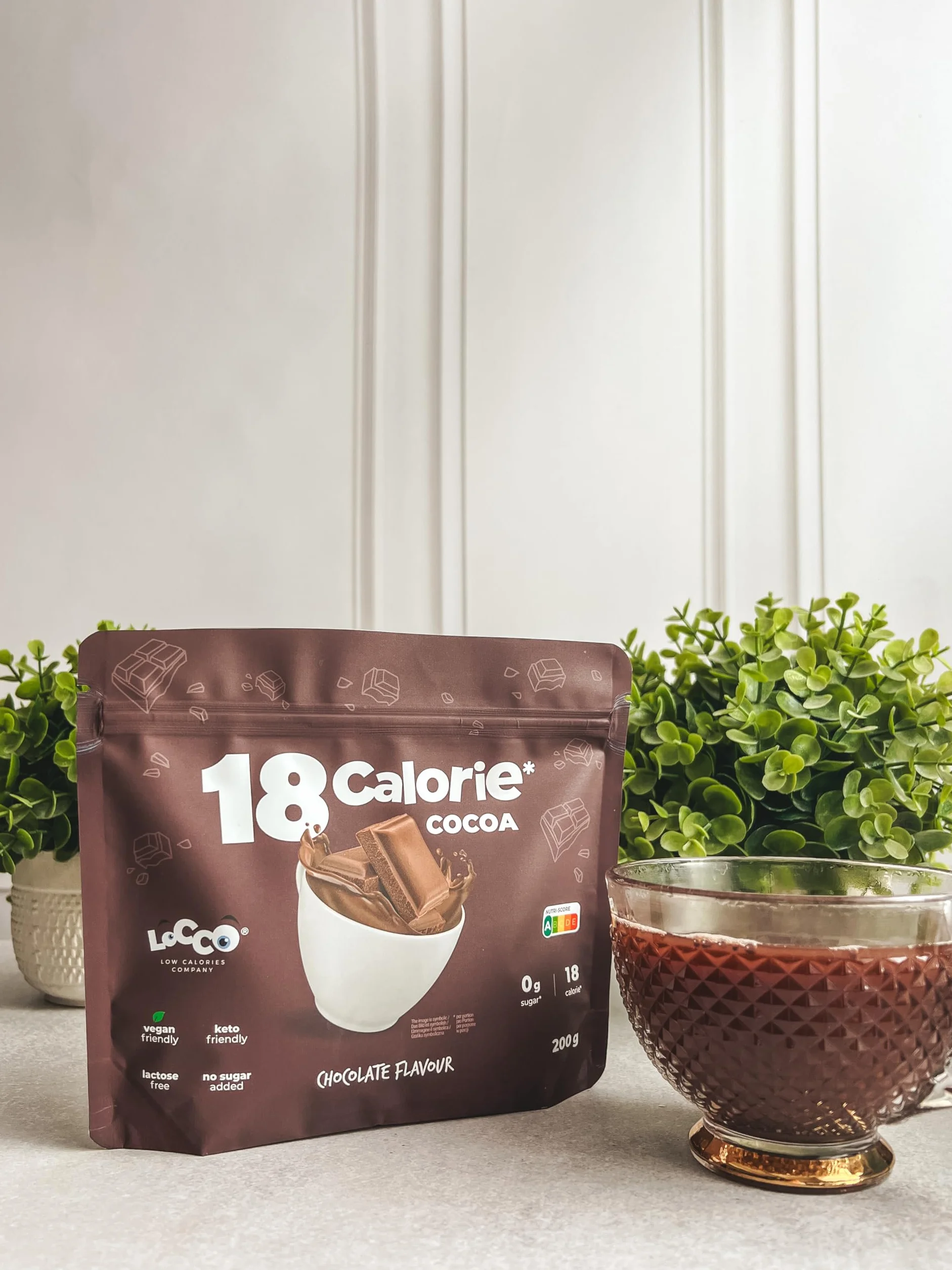 Locco kakao bez cukru 200 g gorąca czekolada wegańskie keto bez laktozy czekolada pitna