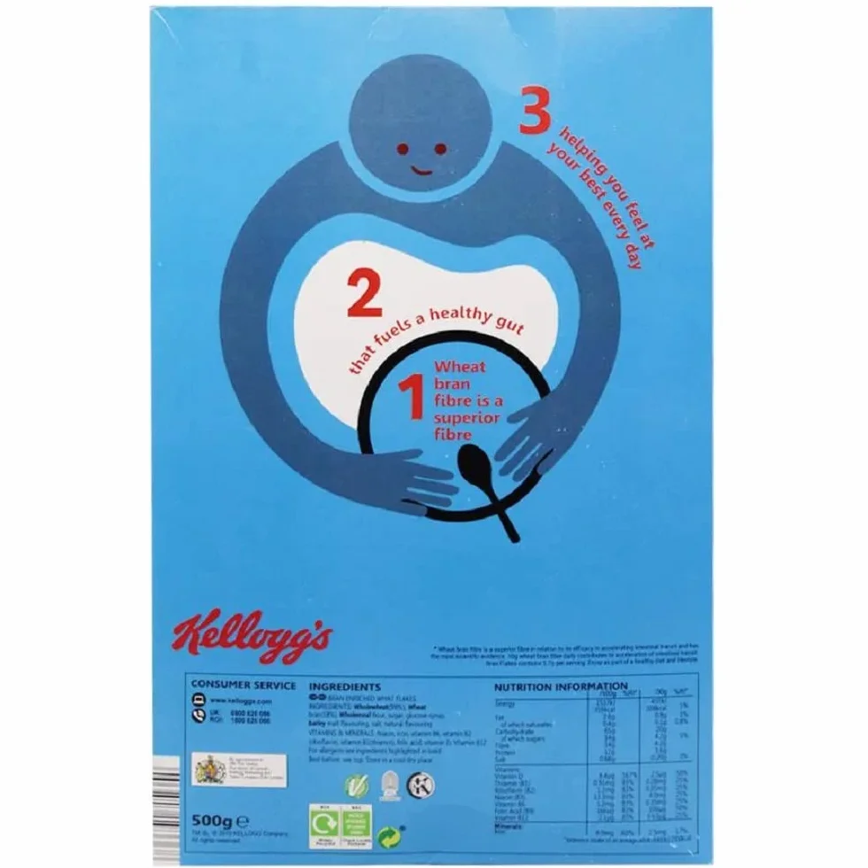 Kellogg's Płatki otrąbów (500 g) - opakowanie 2 szt.