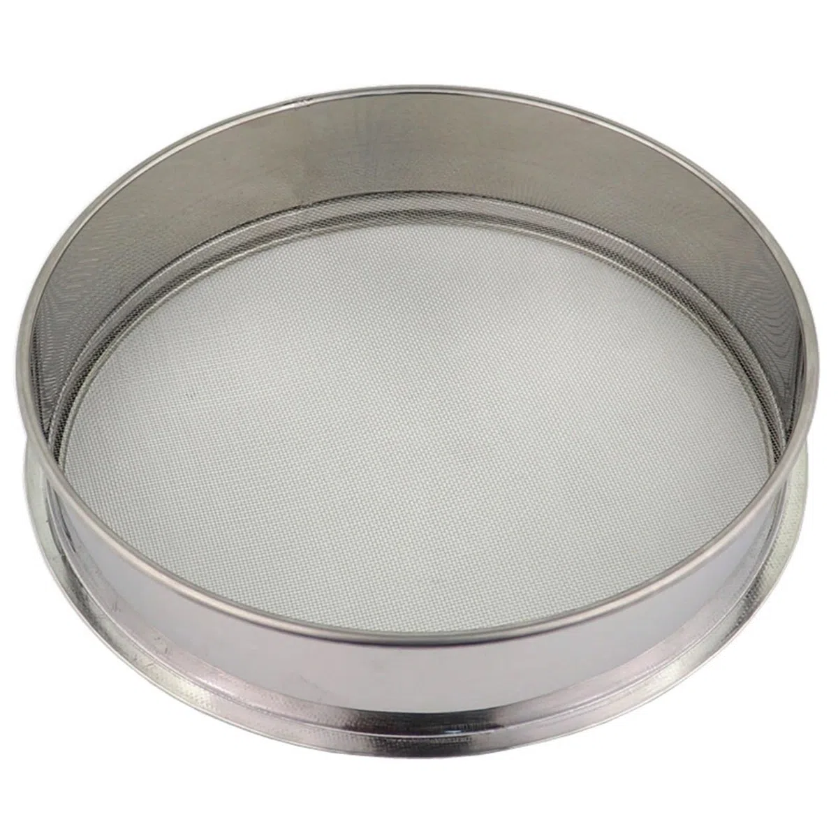 sito， Sito do mąki 1 szt. 4-500M okrągłe sito laboratoryjne ze stali nierdzewnej z otworem standardowym Shakers filtr kuchennej w proszku gleby(200 Mesh 80 Micron,25cm Diameter)