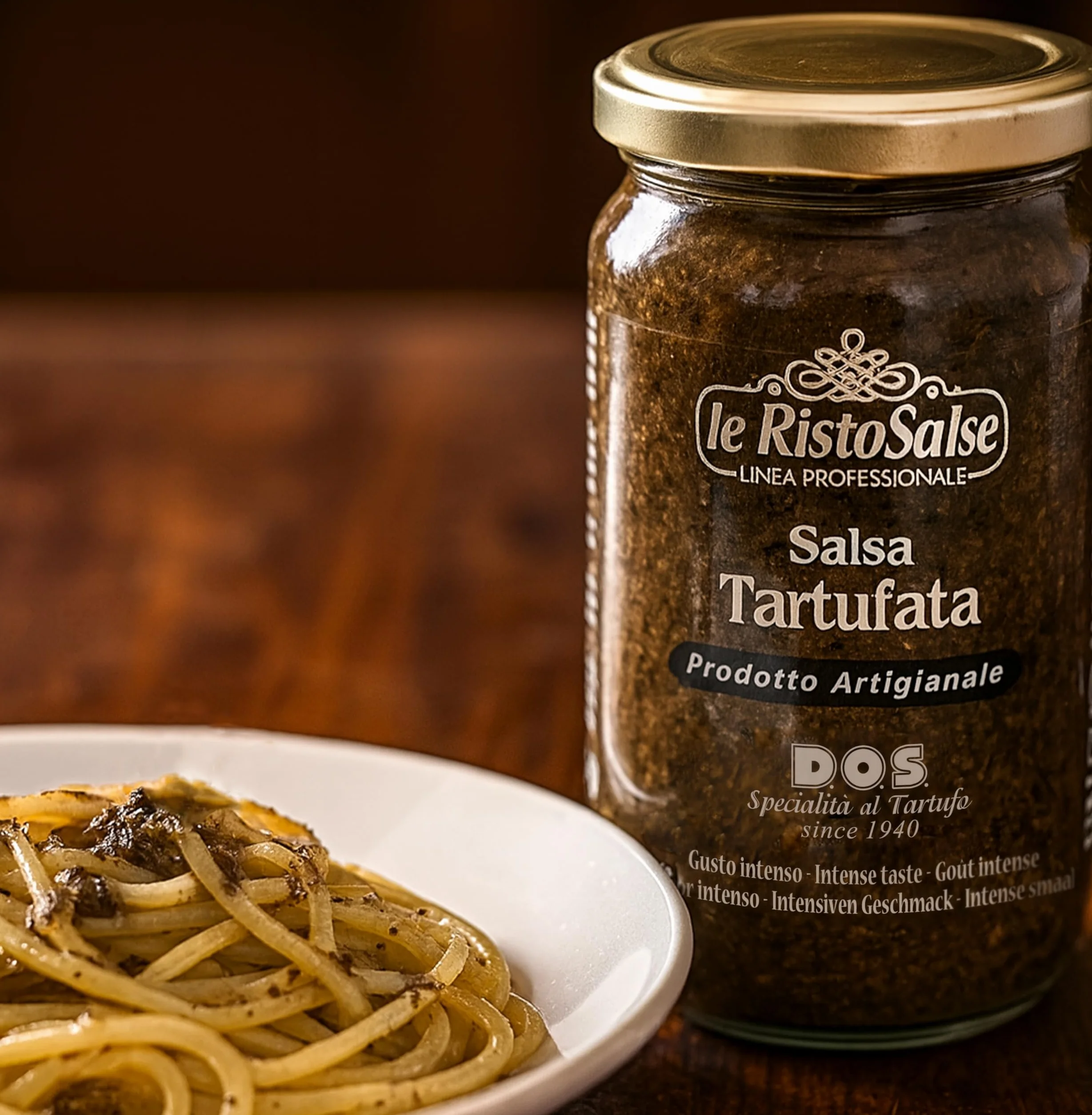 Truffle sauce 190g - Ready-to-use truffle sauce - Used in restaurants and professional chefs - Truffle Italy Umbria - Handicraft product Umbria - Made in Italy