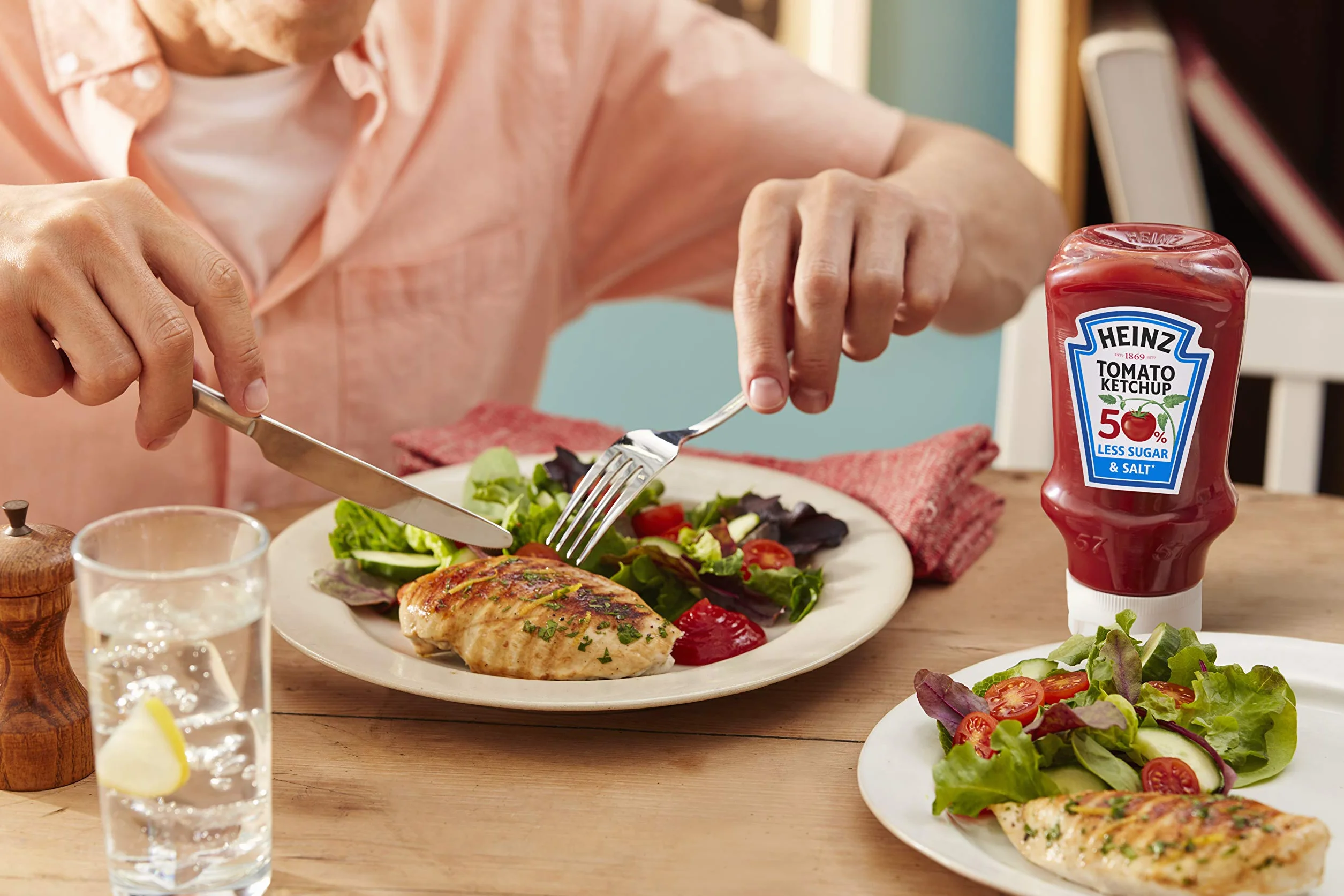 Heinz Ketchup pomidorowy 50% mniej cukru i soli 800 ml