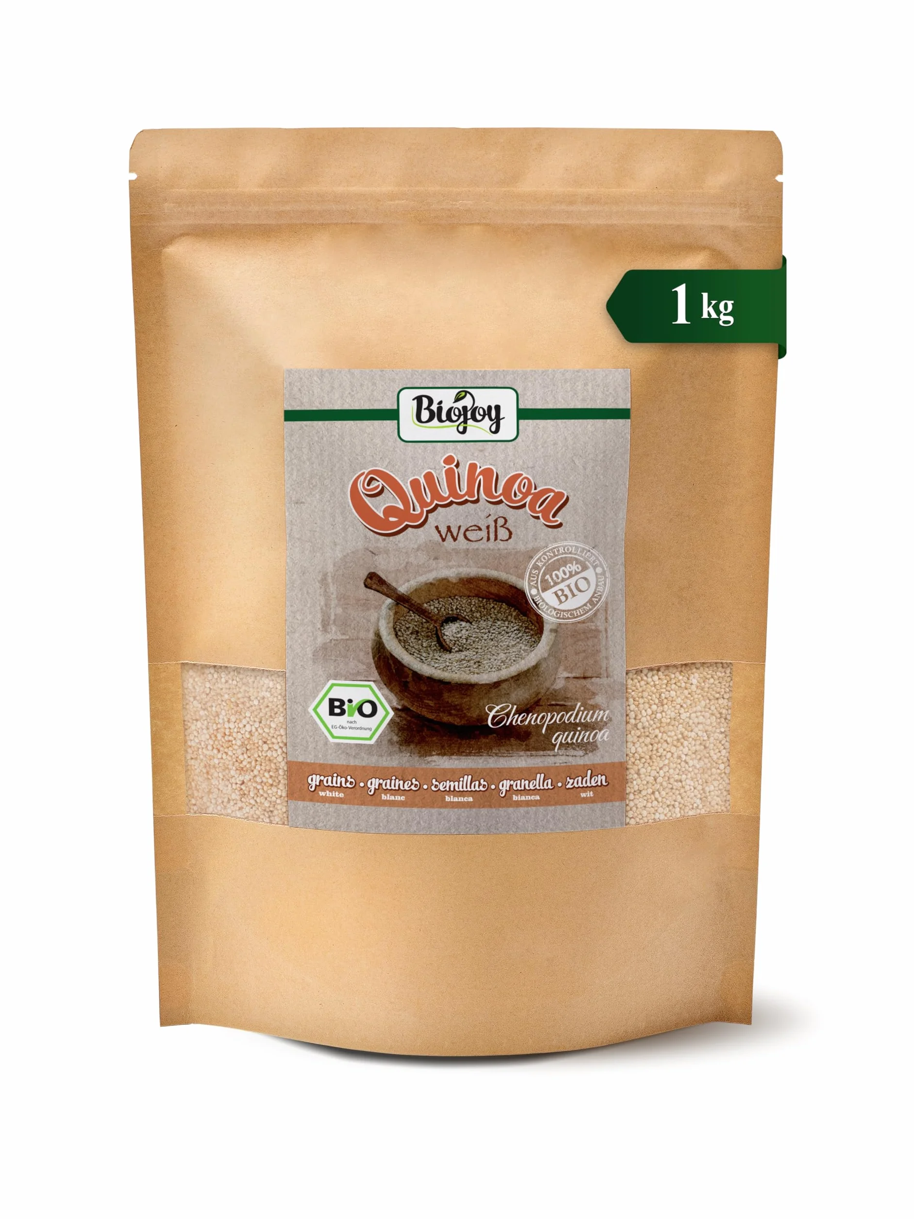 Biojoy BIO quinoa biała (komosa ryżowa), 100% natury jakość (1 kg)