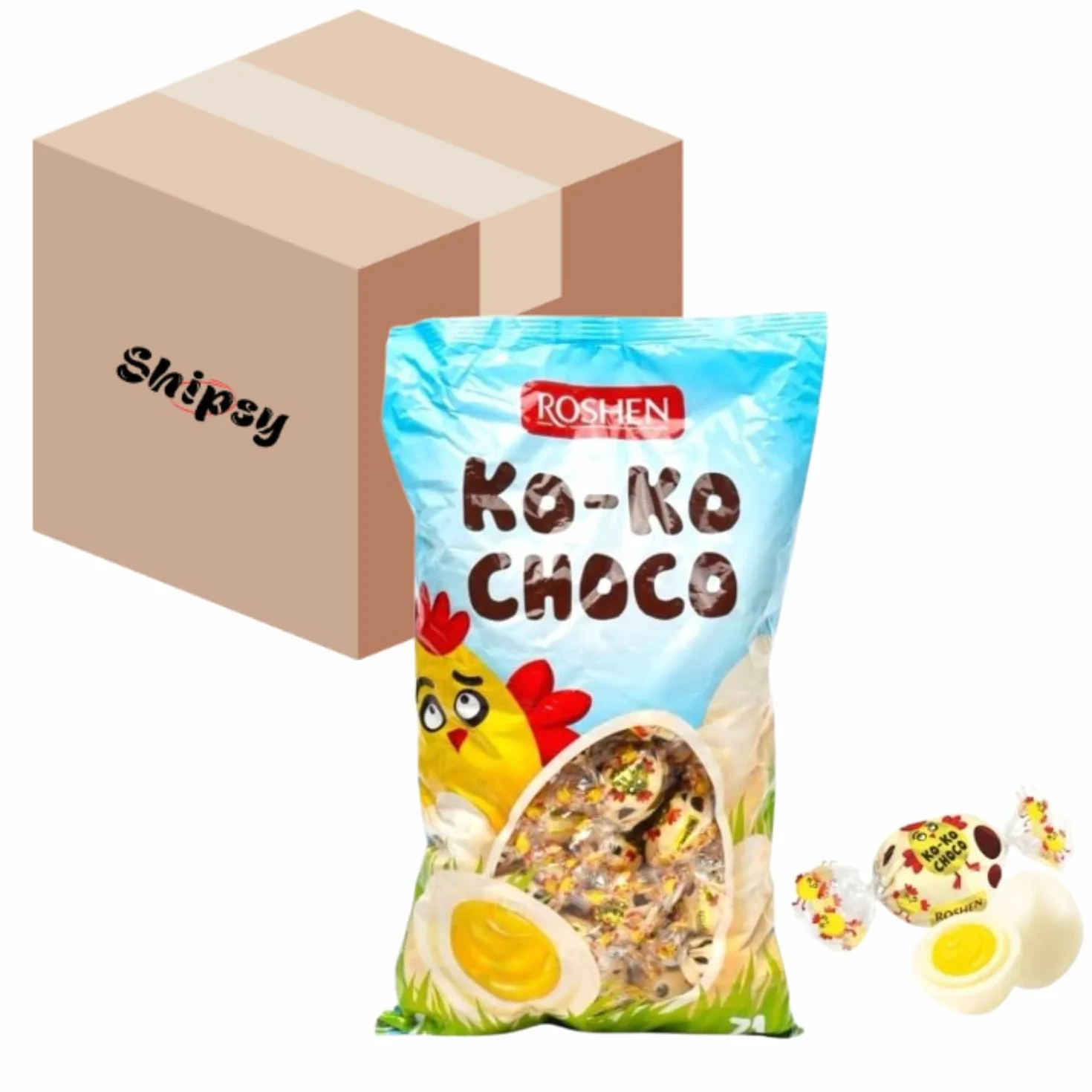 Roshen Koko Chocio White 1 KG Shipsy Box