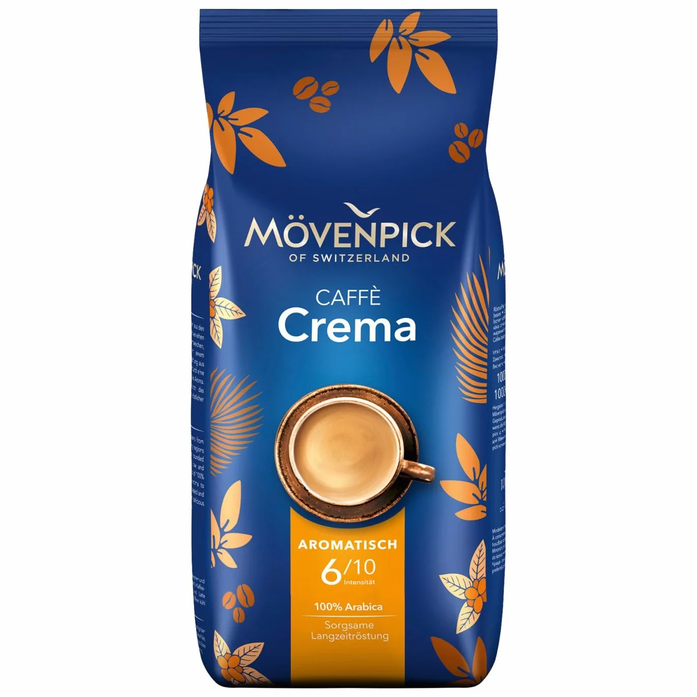 Mövenpick Caffè Crema, kawa palona w całych ziarnach, 1 kg