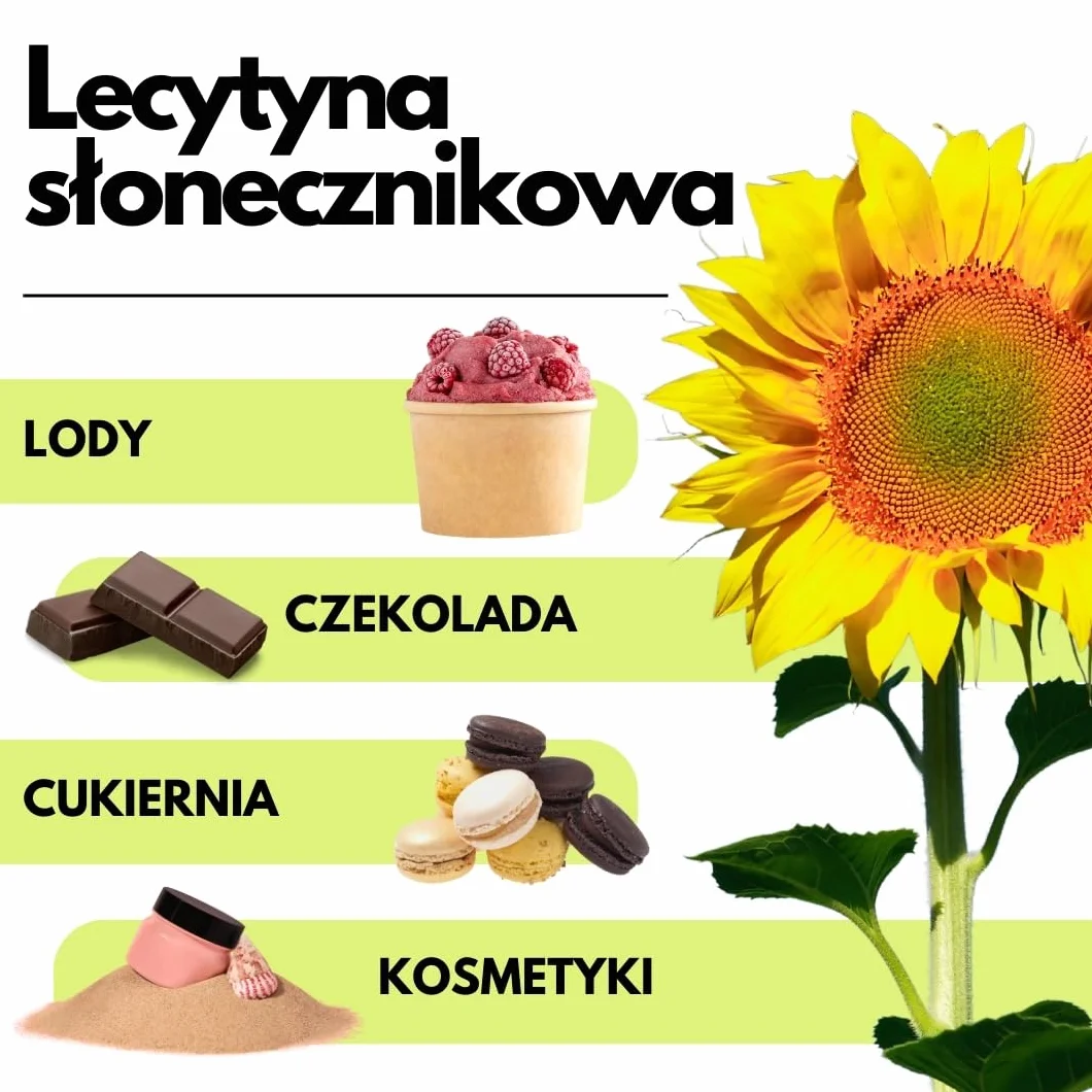 SaporePuro Leacytyna Słonecznikowa w Proszku 500 g Naturalny Emulgator Bezglutenowy