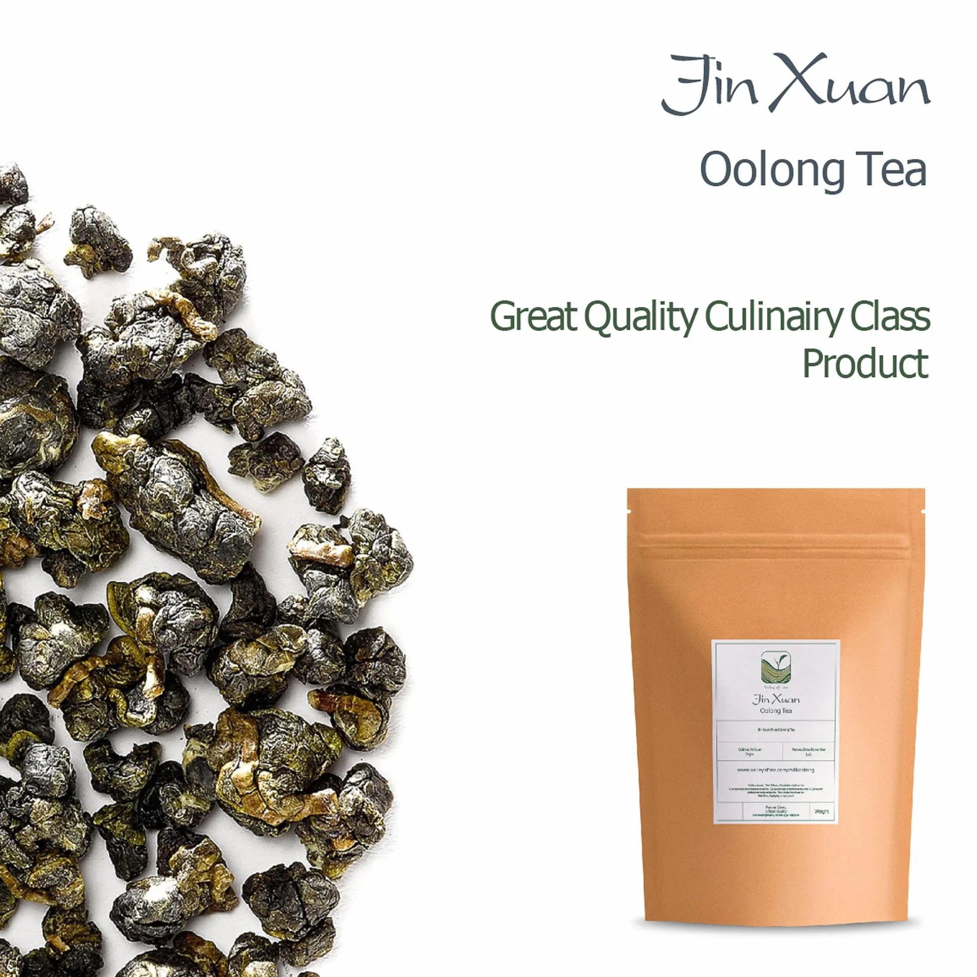 Jin Xuan Milk Oolong Tea 100g - Taiwanese Green Oolong Tea