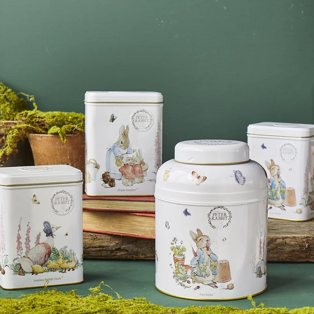 New English Teas Beatrix Potter Caddy z 80 torebkami herbaty, angielska herbata śniadaniowa, 1 szt