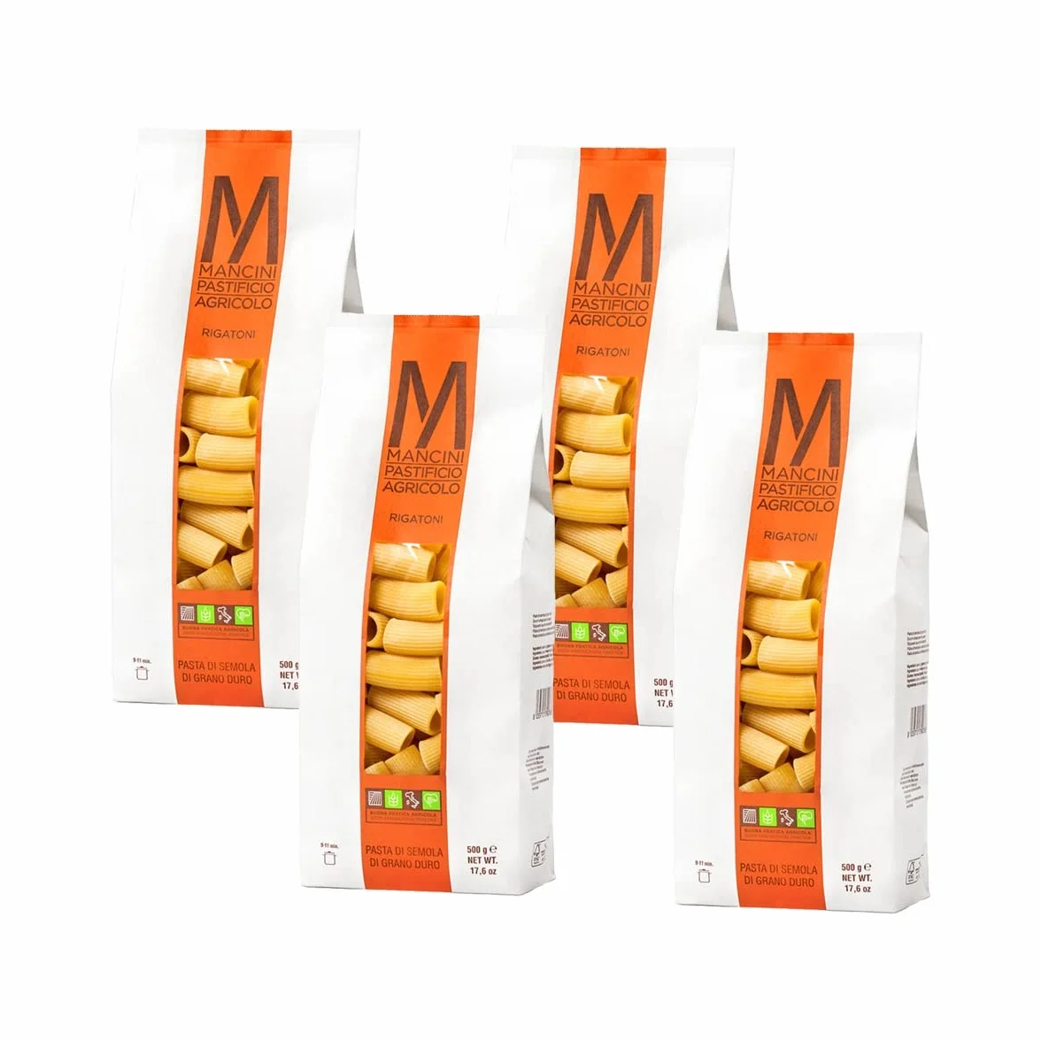Mancini Pastificio Agricolo Rigatoni 2 kg (4x500 g)