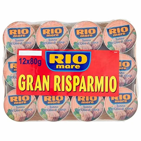 Rio Mare Tuńczyk w oliwie z oliwek 12x80g Zestaw