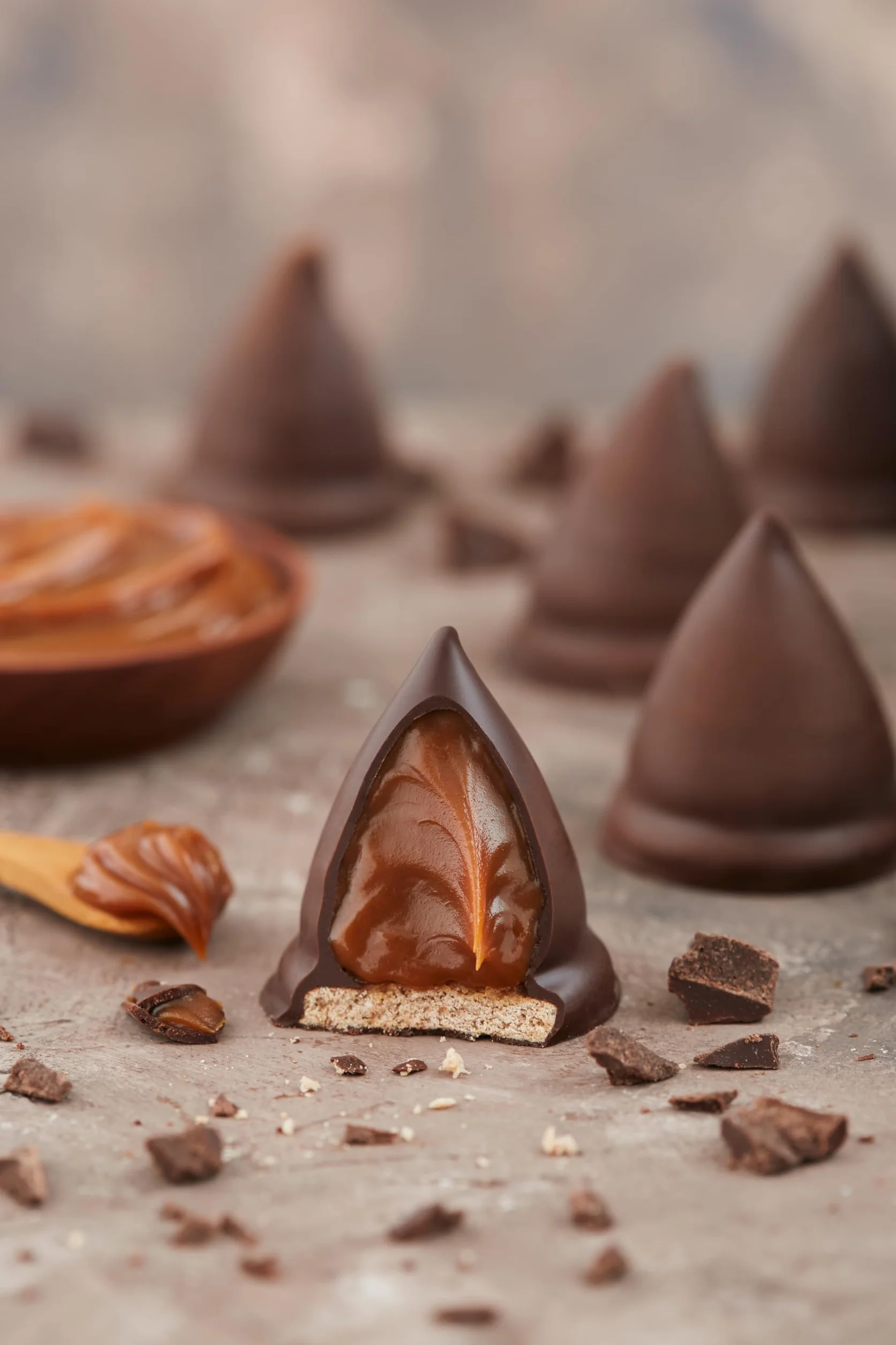 Havanna | Havannets Czekoladowe | Stożki w Polewie z Nadzieniem z Dulce de Leche | 12 sztuk | 456g