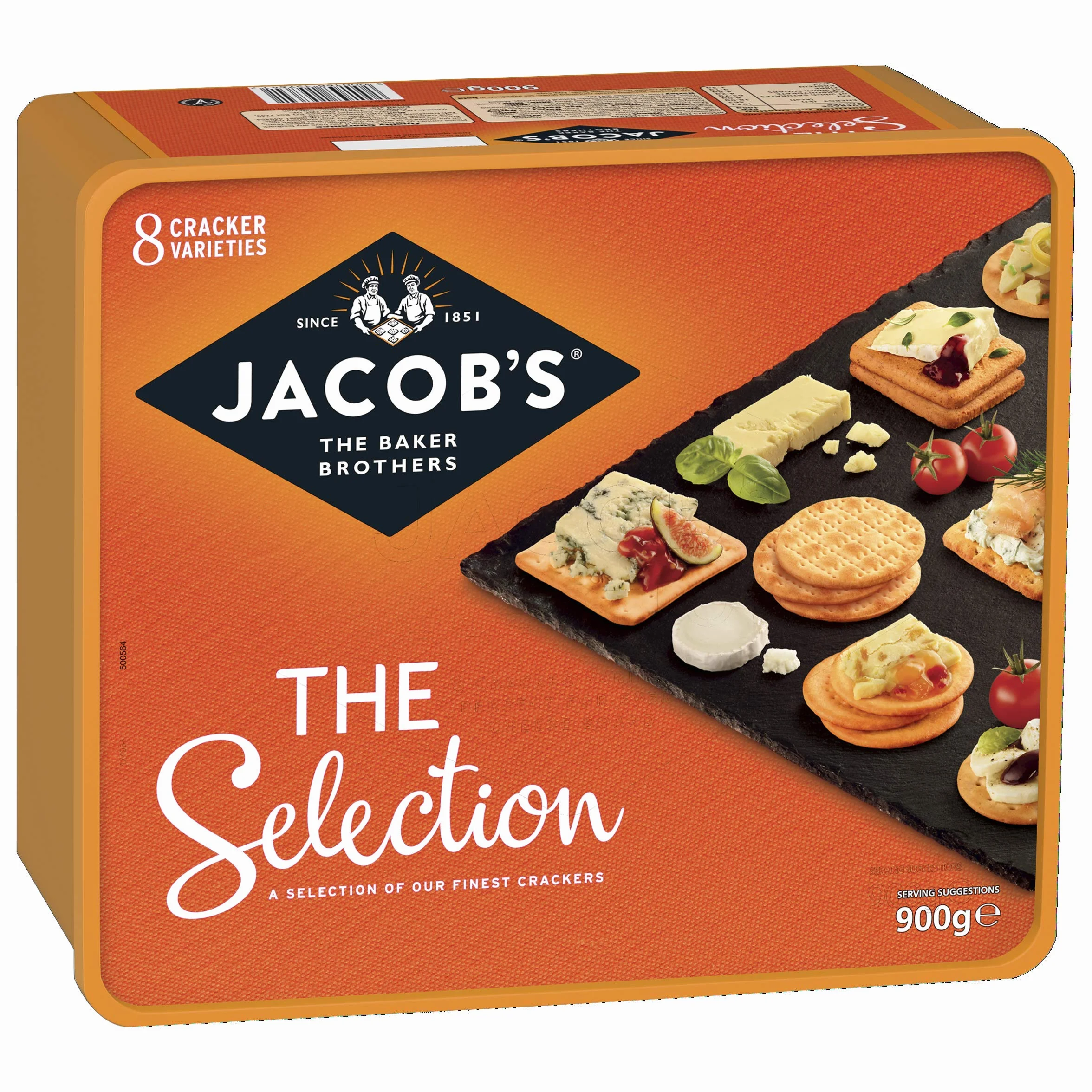 Jacobs Selection Crackers Box 8 rodzajów 900 g