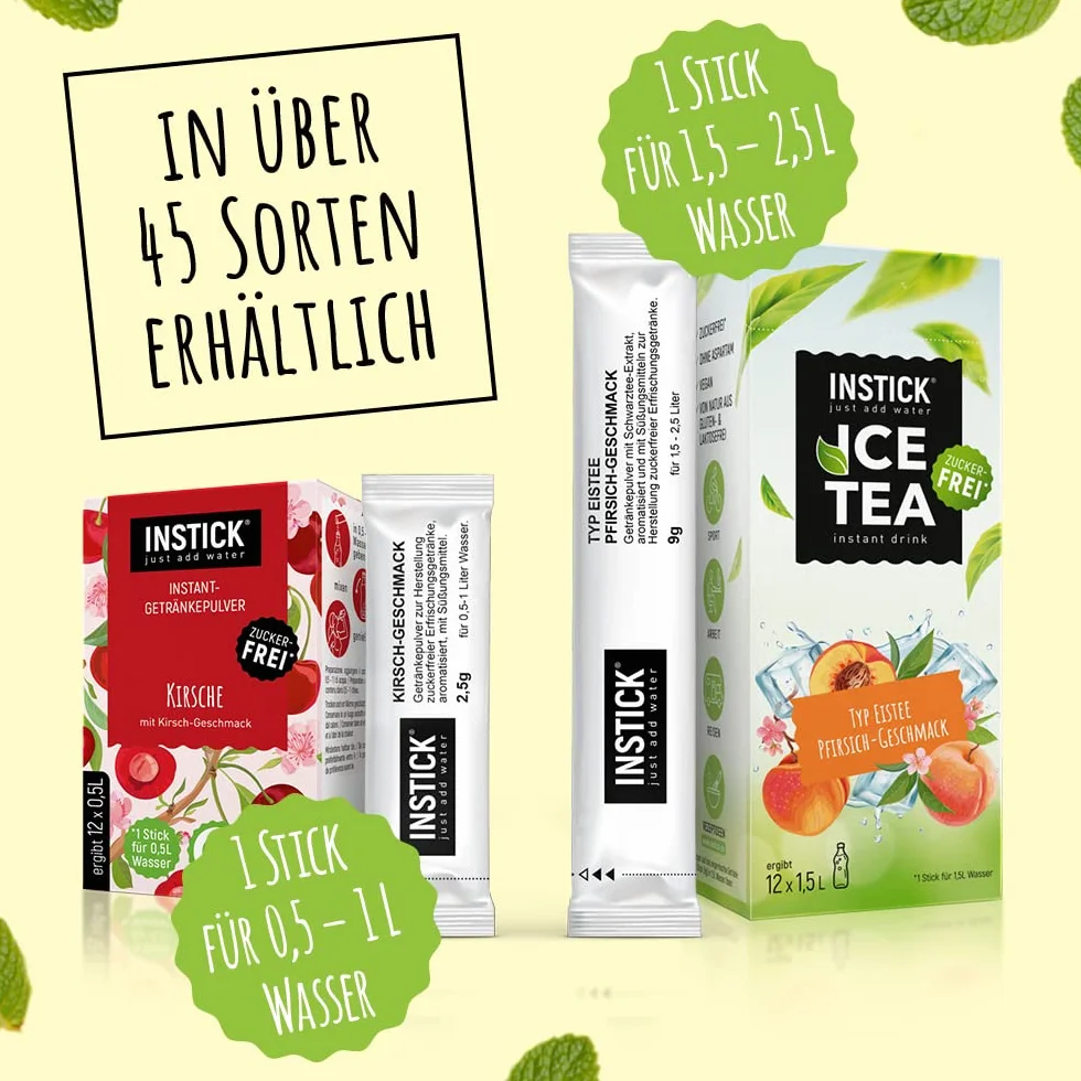 Instick Napój instant bez cukru Tropical proszek wegański witamina C niskokaloryczny