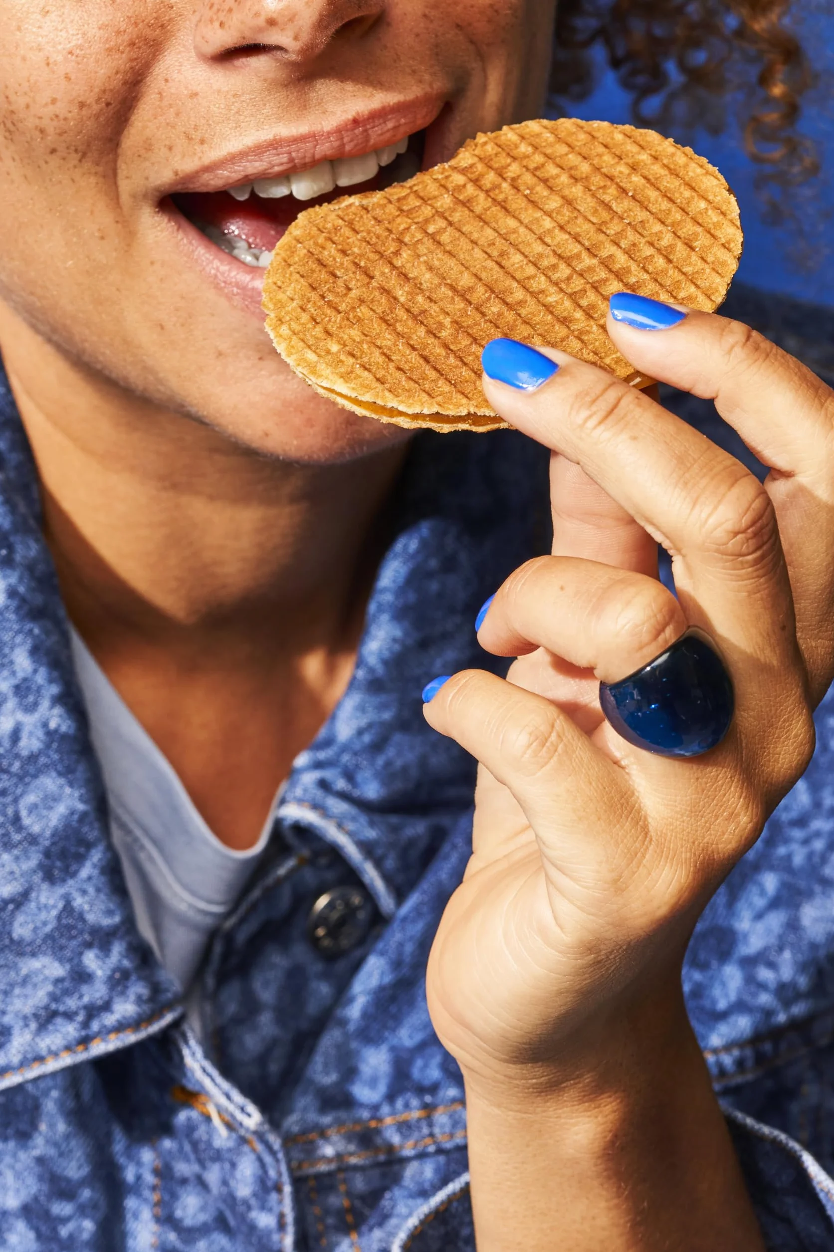 Daelmans Stroopwafels Pudełko Hexagon 72 Wafle 2100 g Holenderskie Wafle Karmelowe