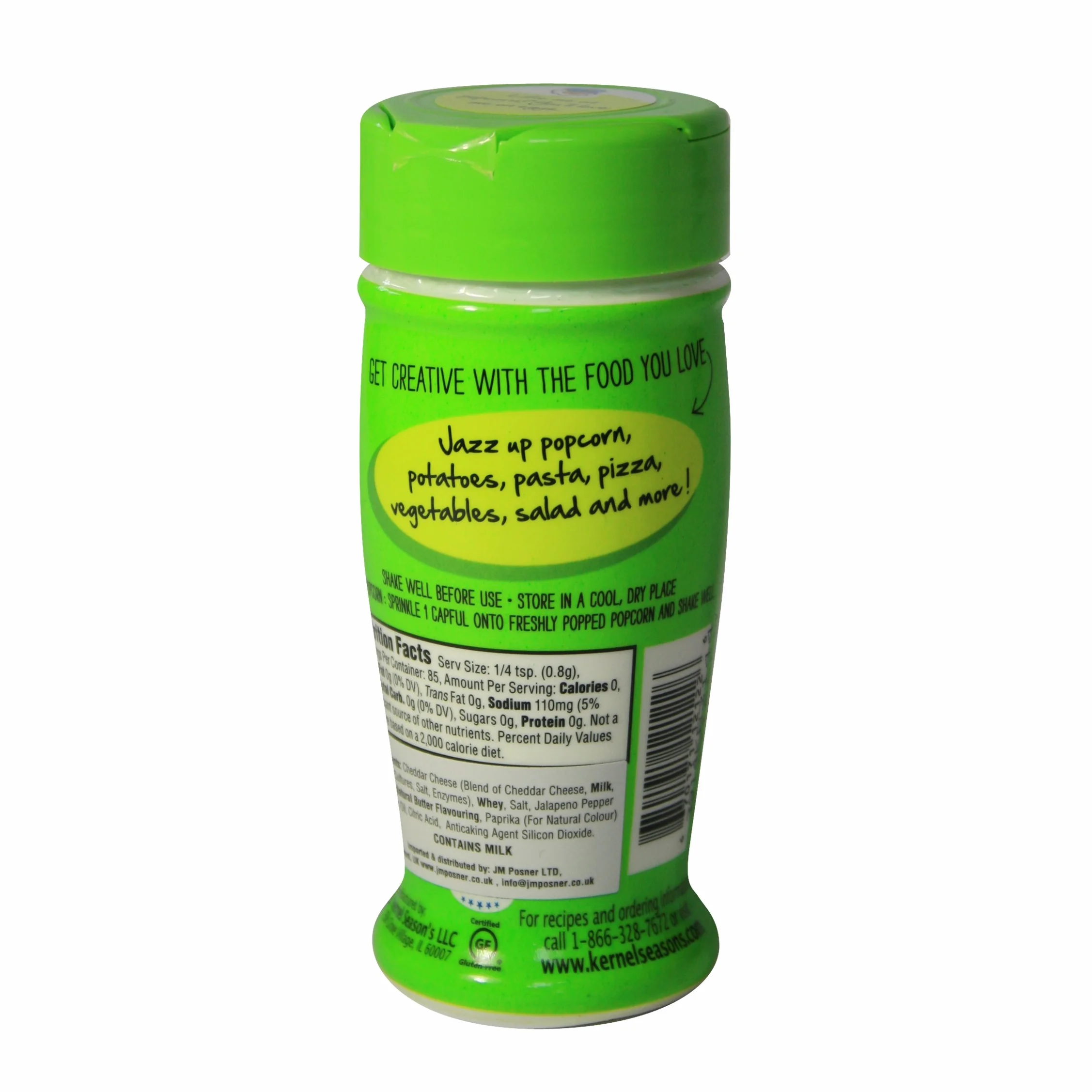 Kernel pory roku - Cheesy Jalapeno przyprawy popcorn (85g) zapach popcornu - Topping