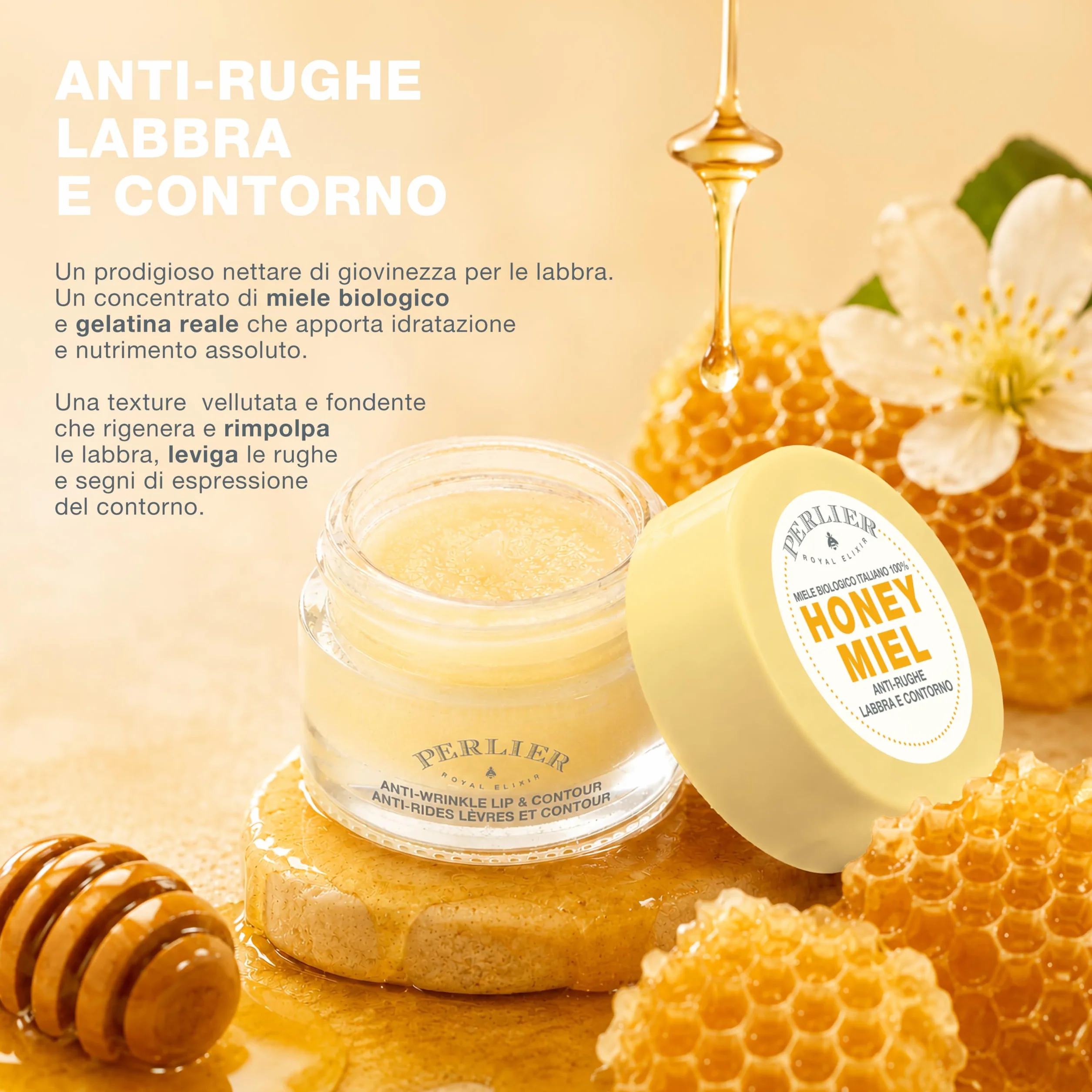 Perlier Honey Miód AntyRughe Labbra i kontur
