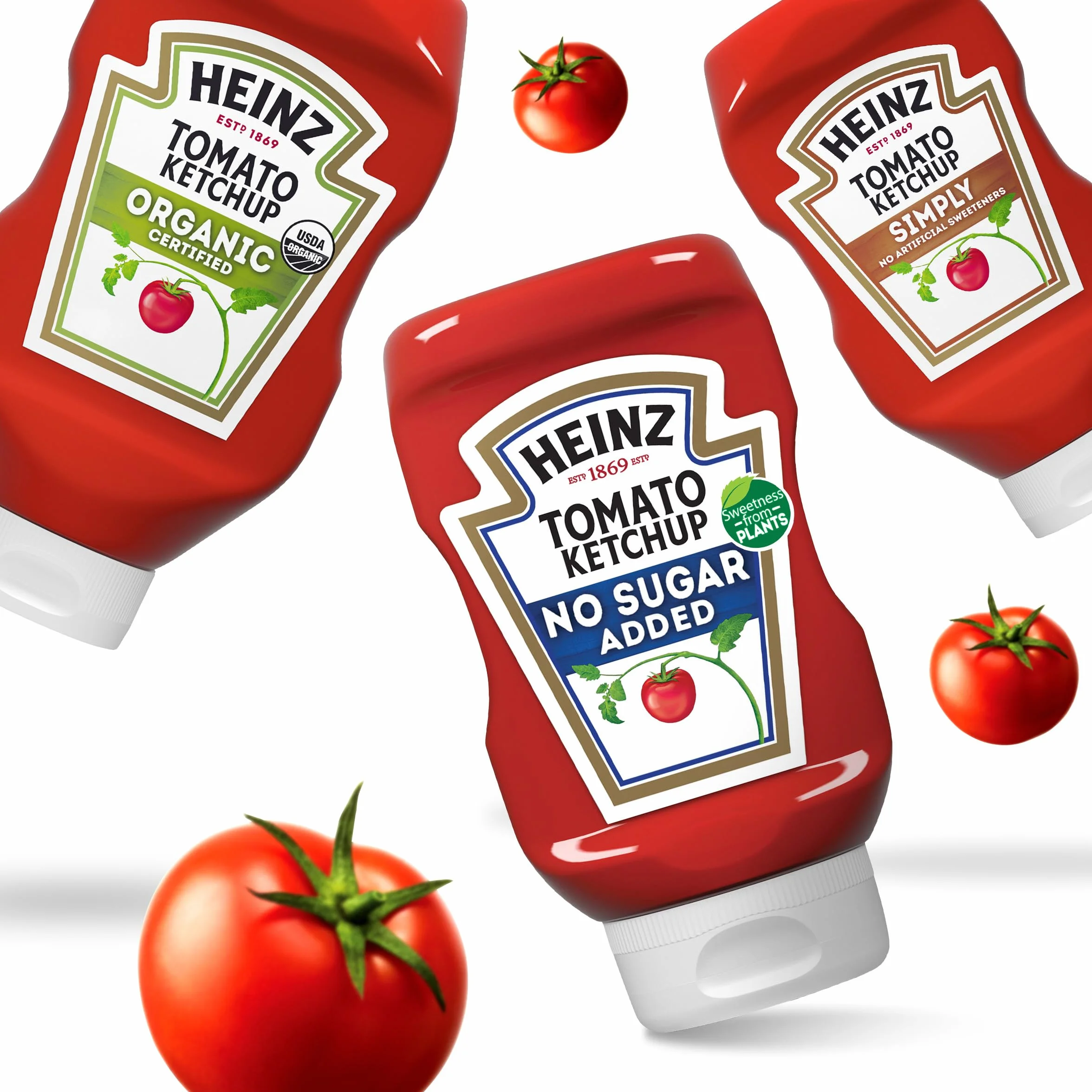 Heinz - Azúcar reducida salsa de tomate del tomate - 13 oz.