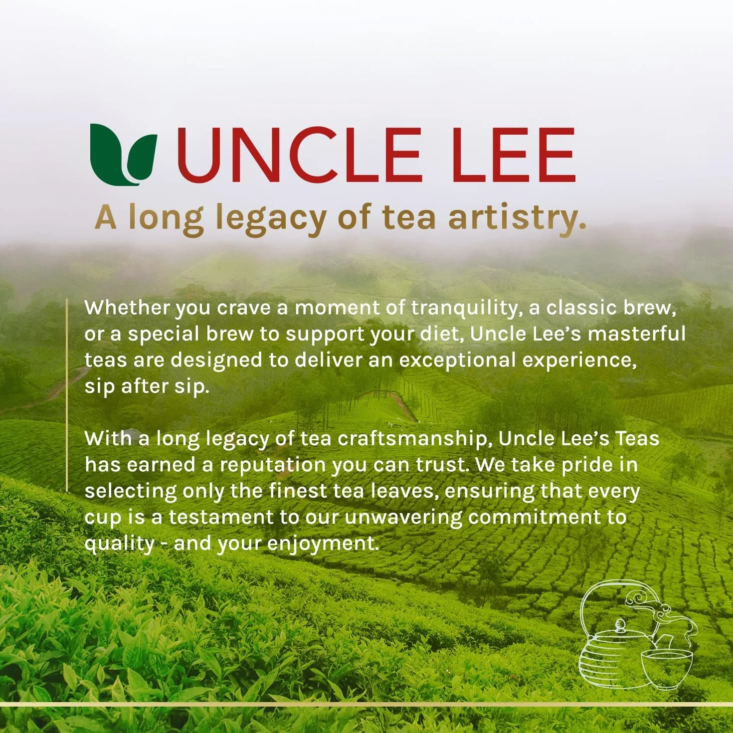Uncle Lee's Tea Zestaw Triple Pack Legends of China Dieter's 100% Natural Herbal Drink No Caffeine 30 torebek 50 ml