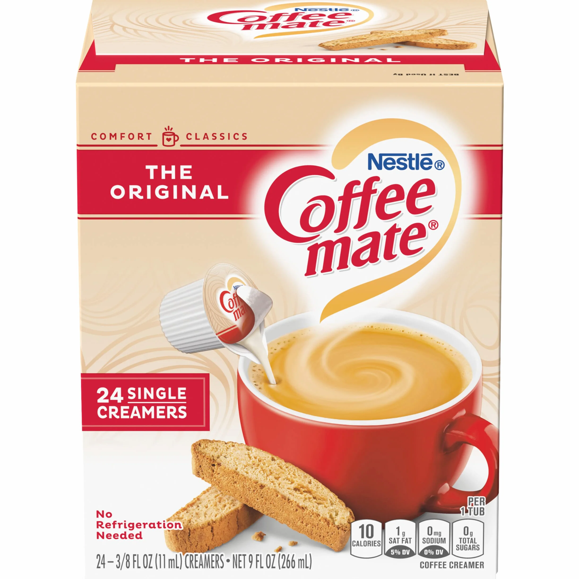 Coffee-mate Coffee Creamer Liquid Singles, oryginalny, 24 liczba (opakowanie 4 szt.)