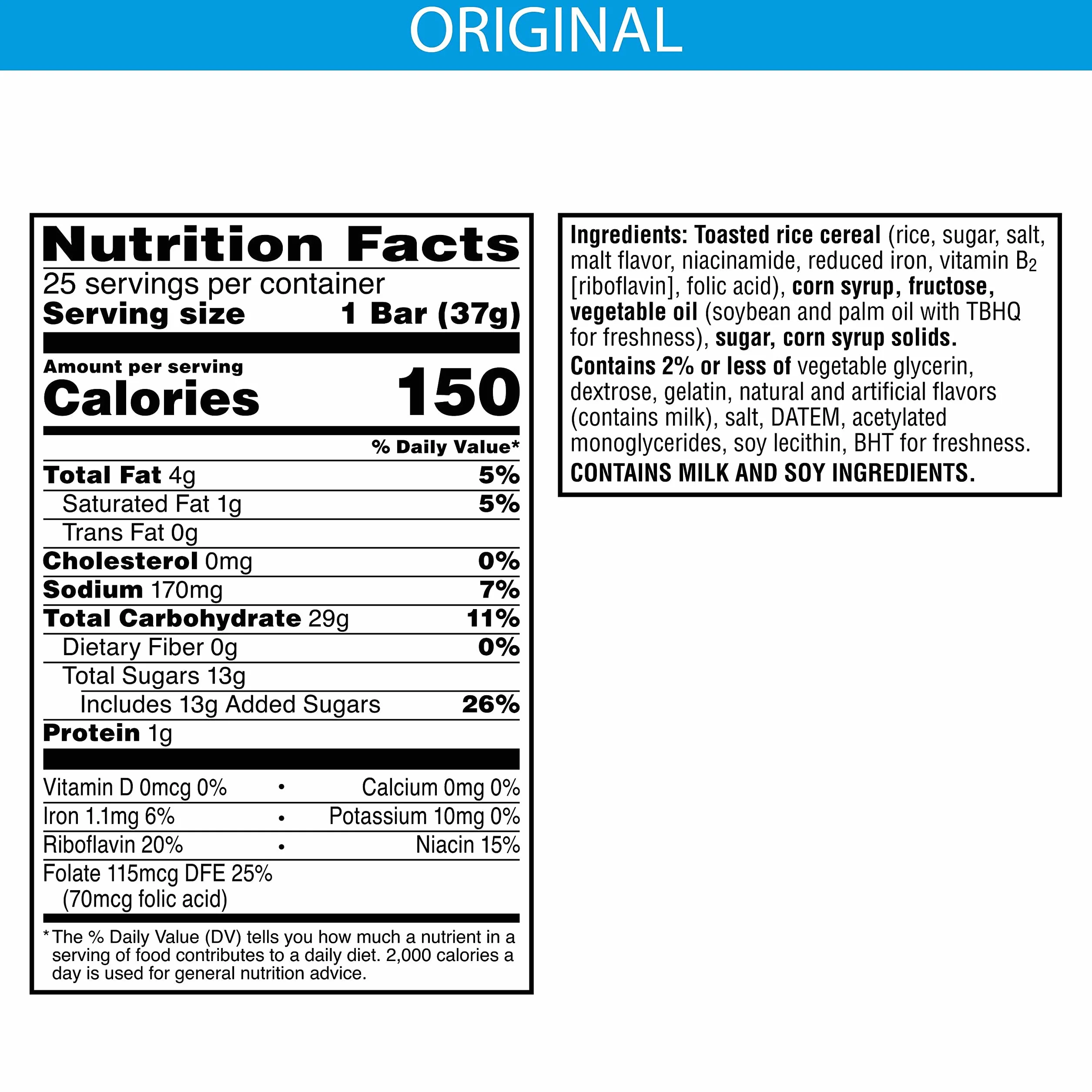 Kellogg's Rice Krispies Treats 25 Bars