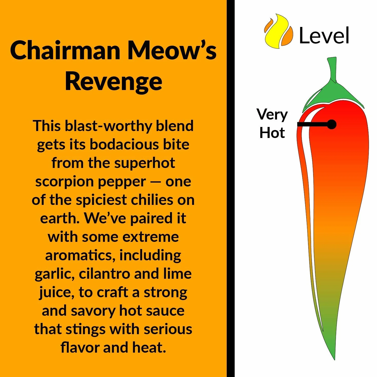 Fat Cat Chairman Meow's Revenge: Scorpion Pepper Sauce (5 unce)