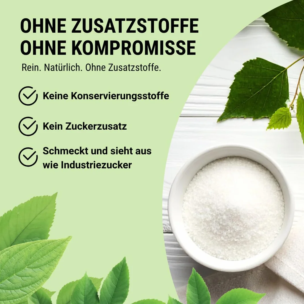 BIO PREMIUM KSYLITOL - z niską zawartością węglowodanów, alternatywa dla cukru, niskokaloryczny, superżywność, lekki, bez dodatków, przyjazny dla zębów, 500g