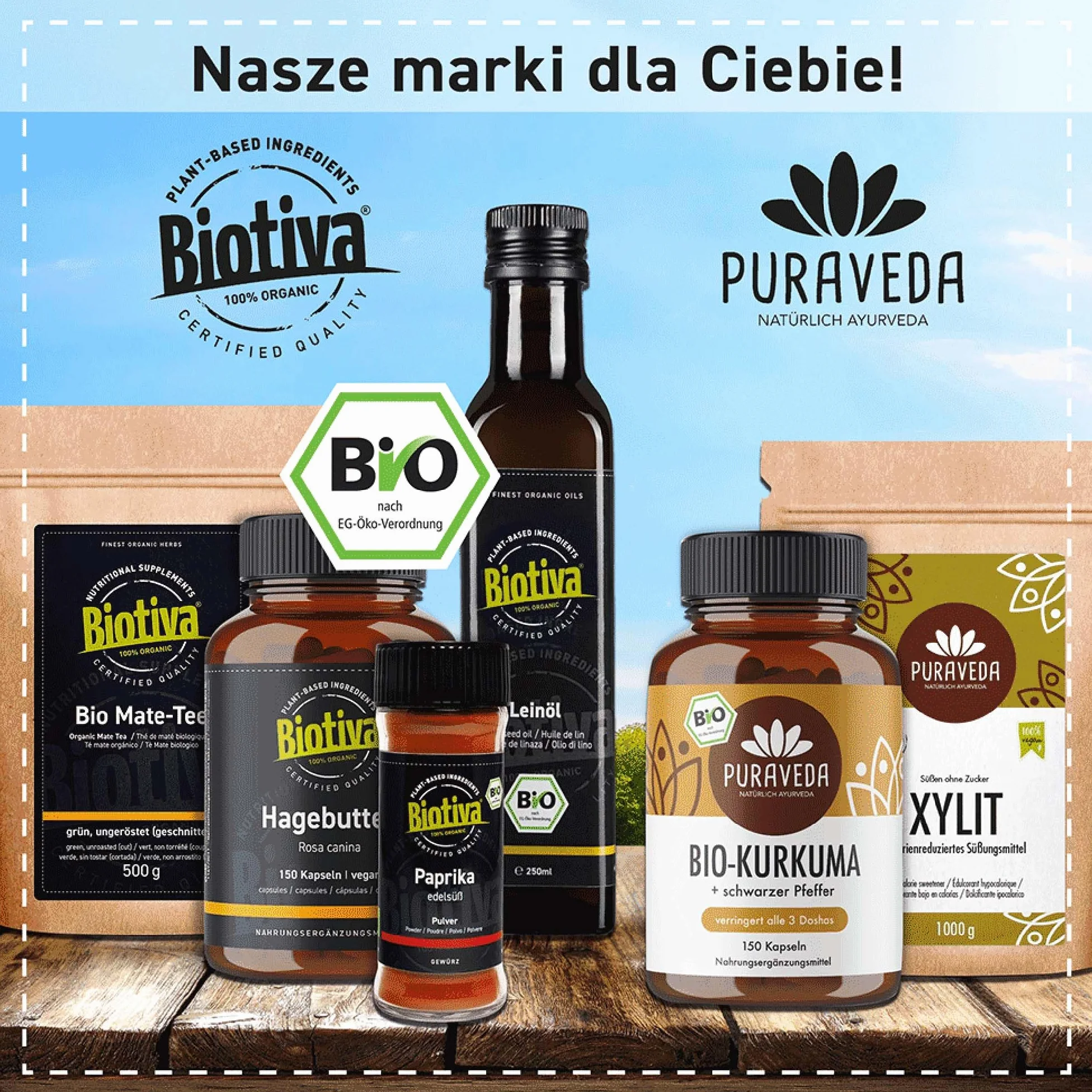 Biotiva Proszek brokułowy 100 g bez dodatków wegański DE-ÖKO-005